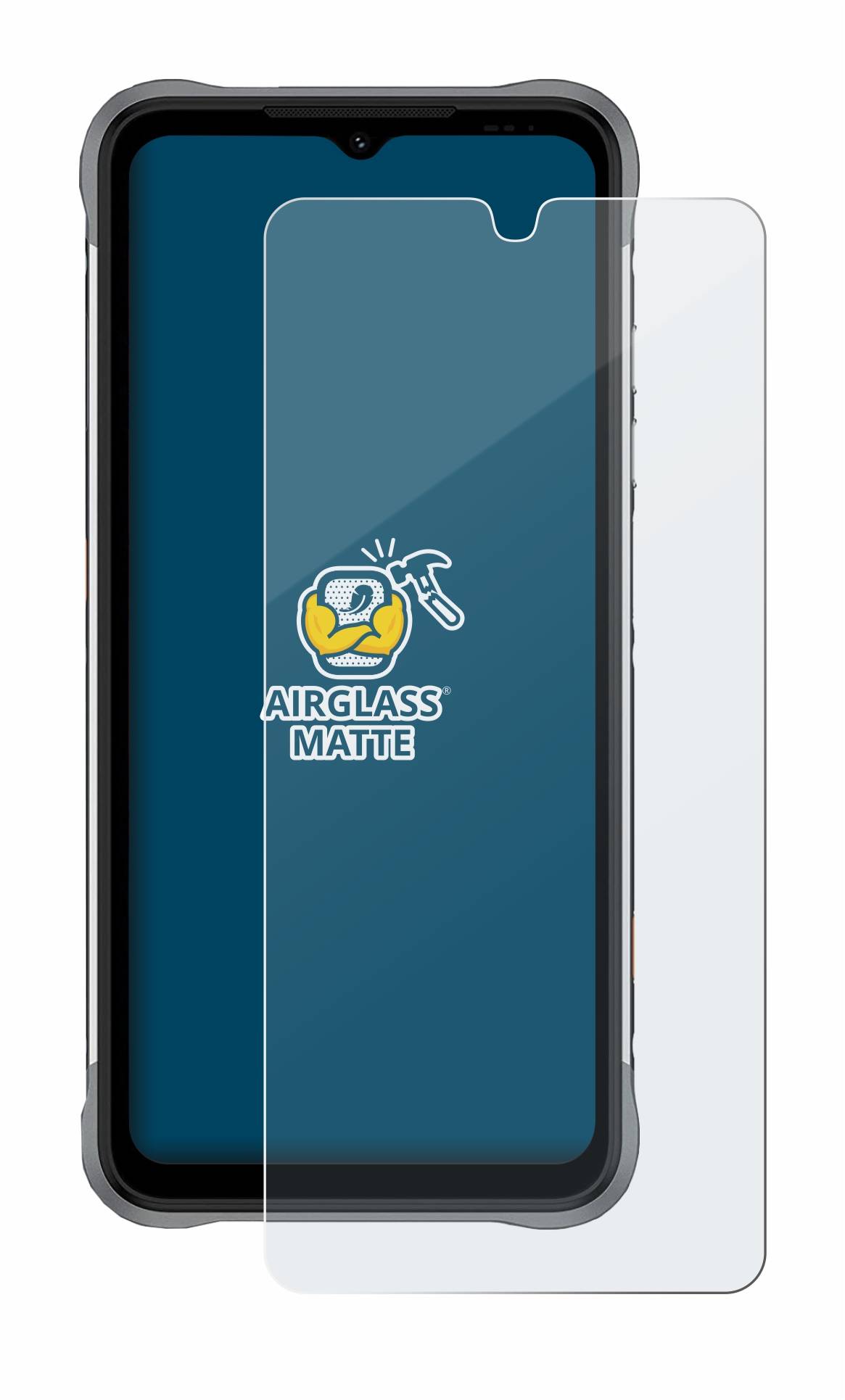 BROTECT AirGlass Flexible Schutz Glas Folie für Umidigi Bison X10 Matt Entspiegelt
