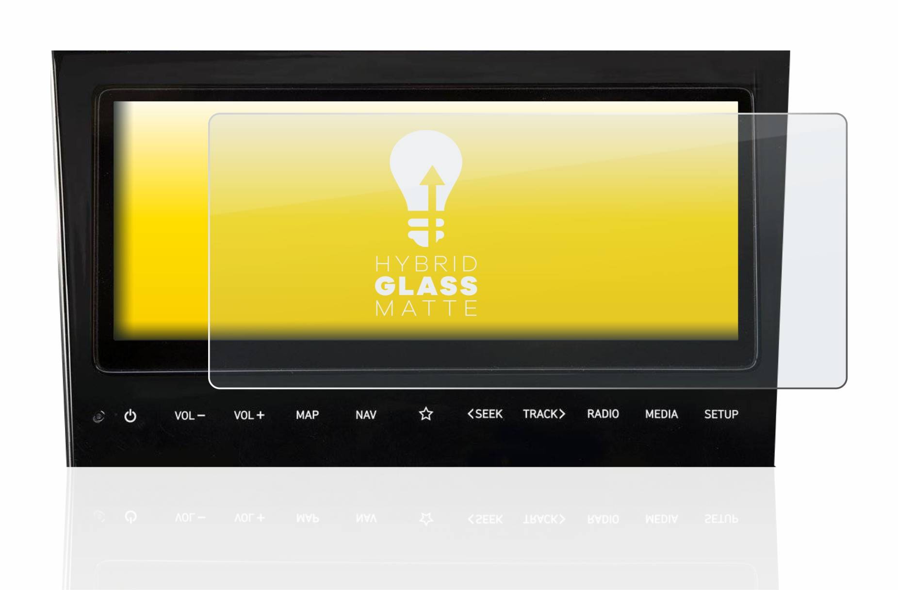 upscreen Flexible Schutz Glas Folie für Hyundai Tucson NX4 2021 Infotainment System 10" Schutzglas 9H Hybridglas Matt