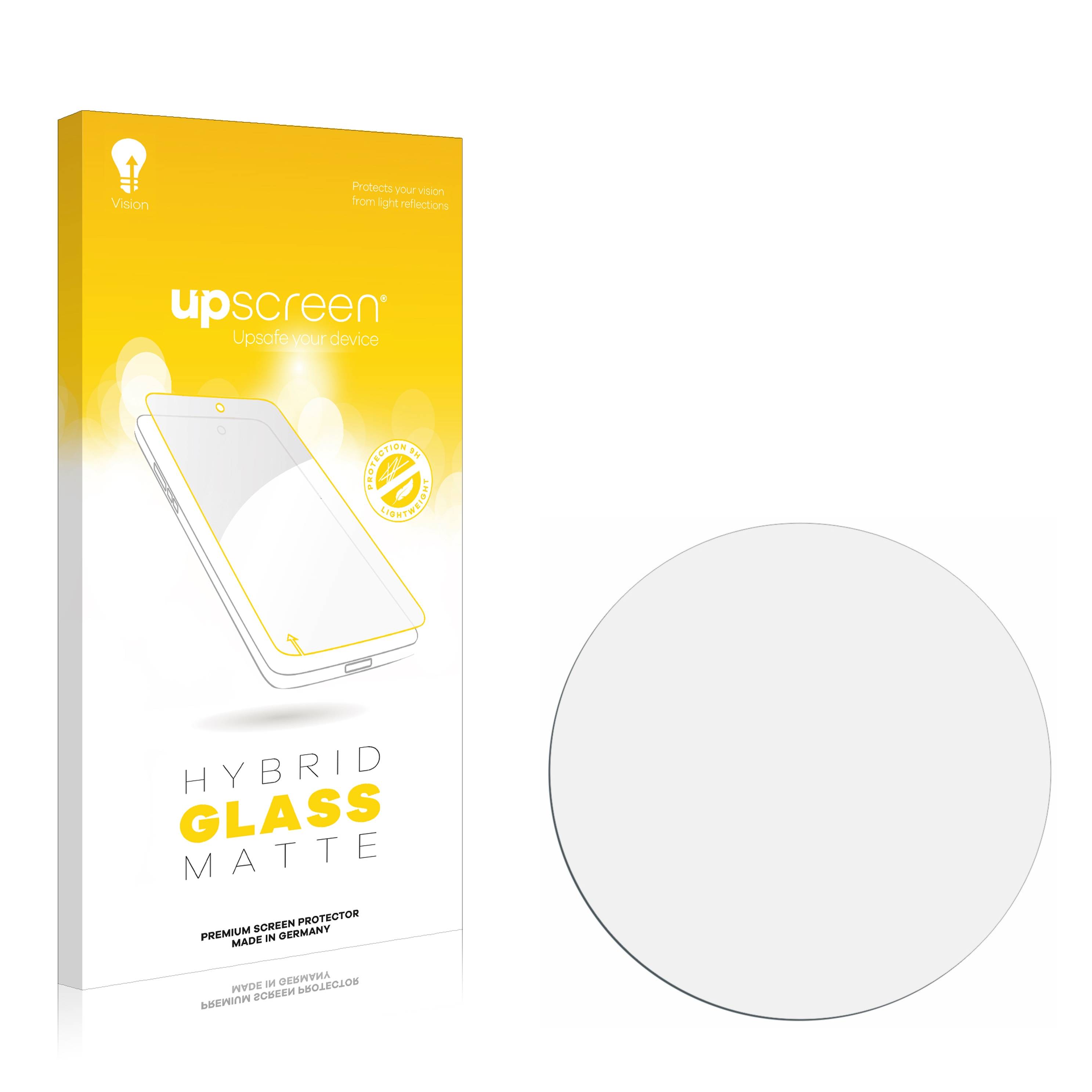 upscreen Hybrid Glass Matte Premium Schutzglas Folie für Armbanduhren (Kreisrund, ø: 36