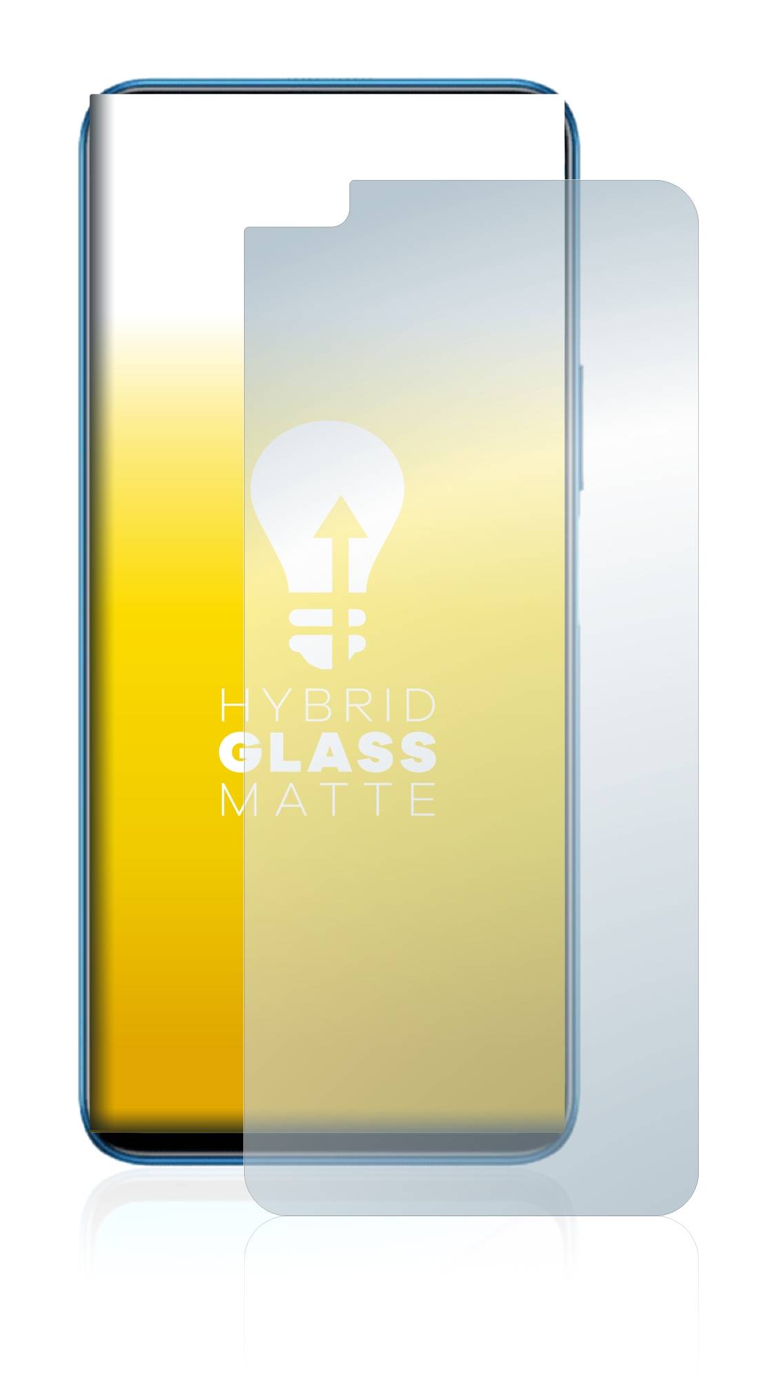 upscreen Flexible Schutz Glas Folie für Honor 50 Lite Schutzglas 9H Hybridglas Matt Entspiegelt