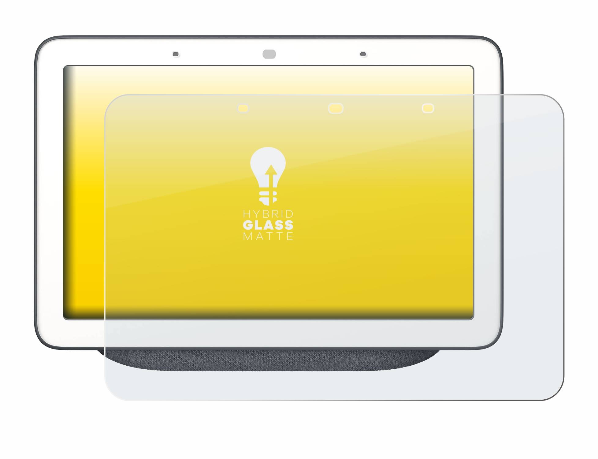 upscreen Hybrid Glass Matte Premium Schutzglas Folie für Google Home