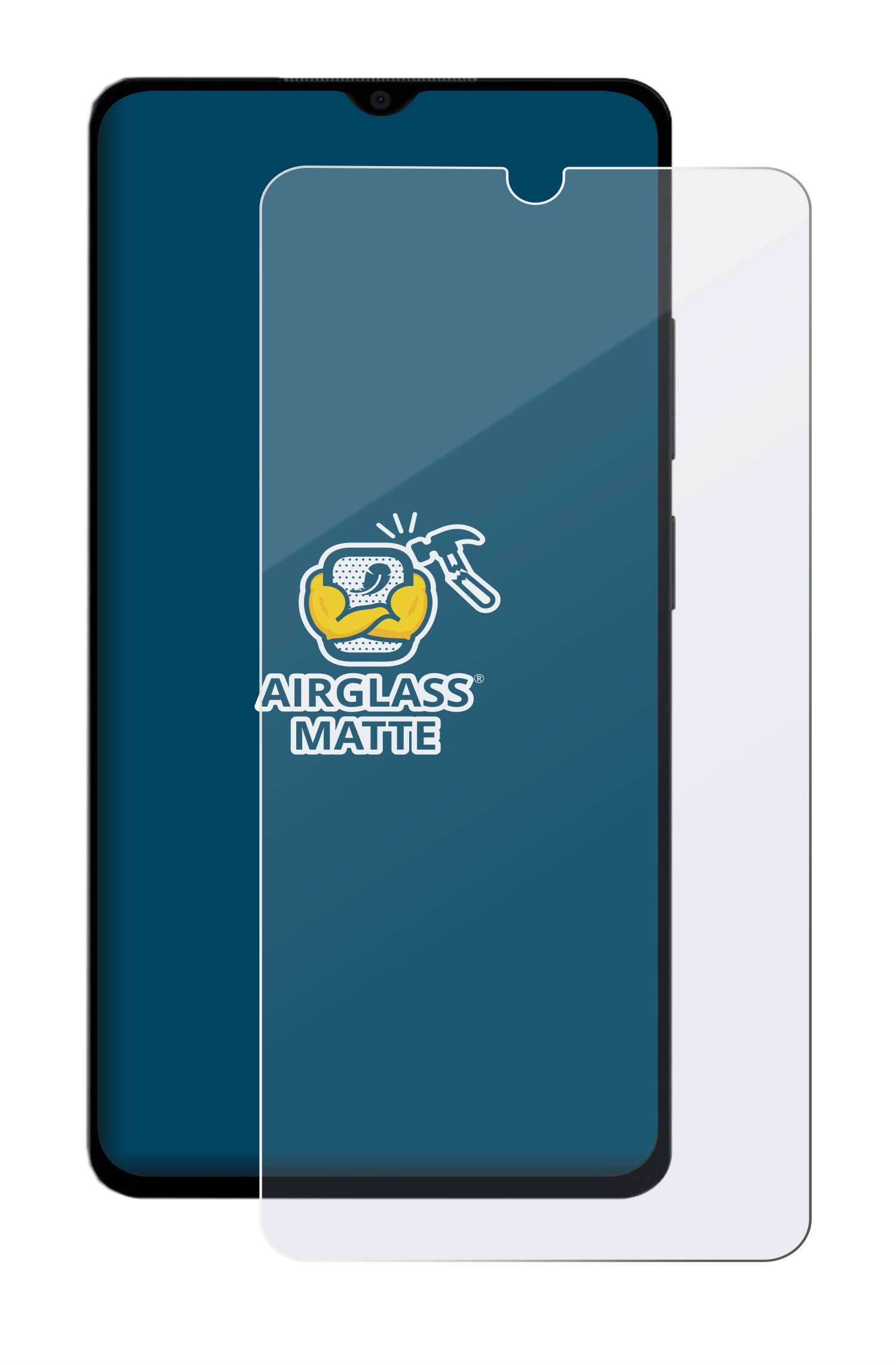 BROTECT AirGlass Flexible Schutz Glas Folie für Xiaomi Poco M4 5G Matt Entspiegelt