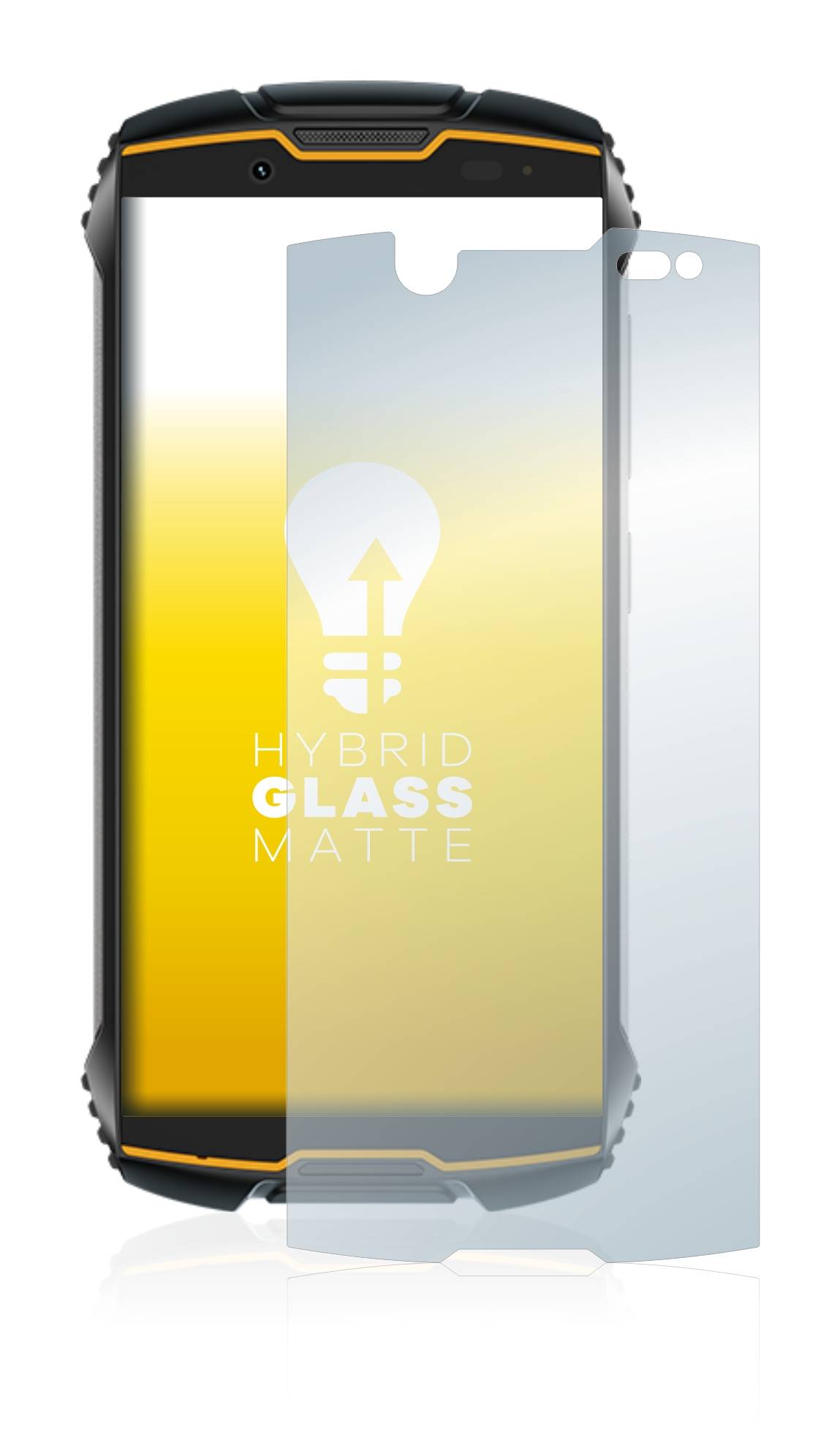 upscreen Flexible Panzerglasfolie für Cubot King Kong Mini Schutzglas 9H Hybridglas Matt Entspiegelt