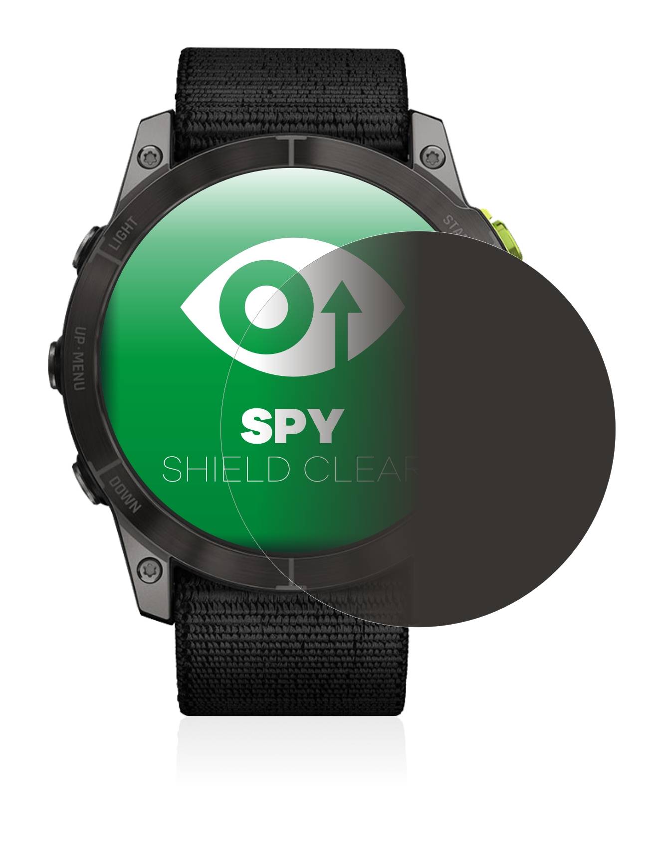 upscreen Spy Shield Clear Premium Blickschutzfolie für Garmin Enduro