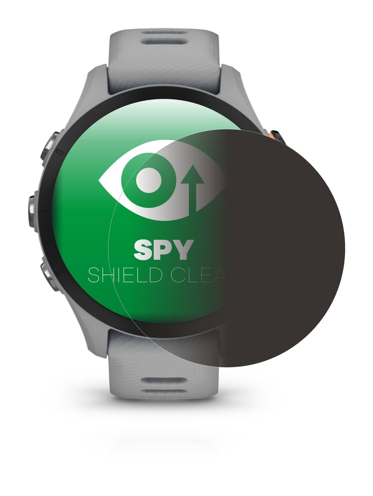 upscreen Spy Shield Clear Premium Blickschutzfolie für Garmin Forerunner 255S