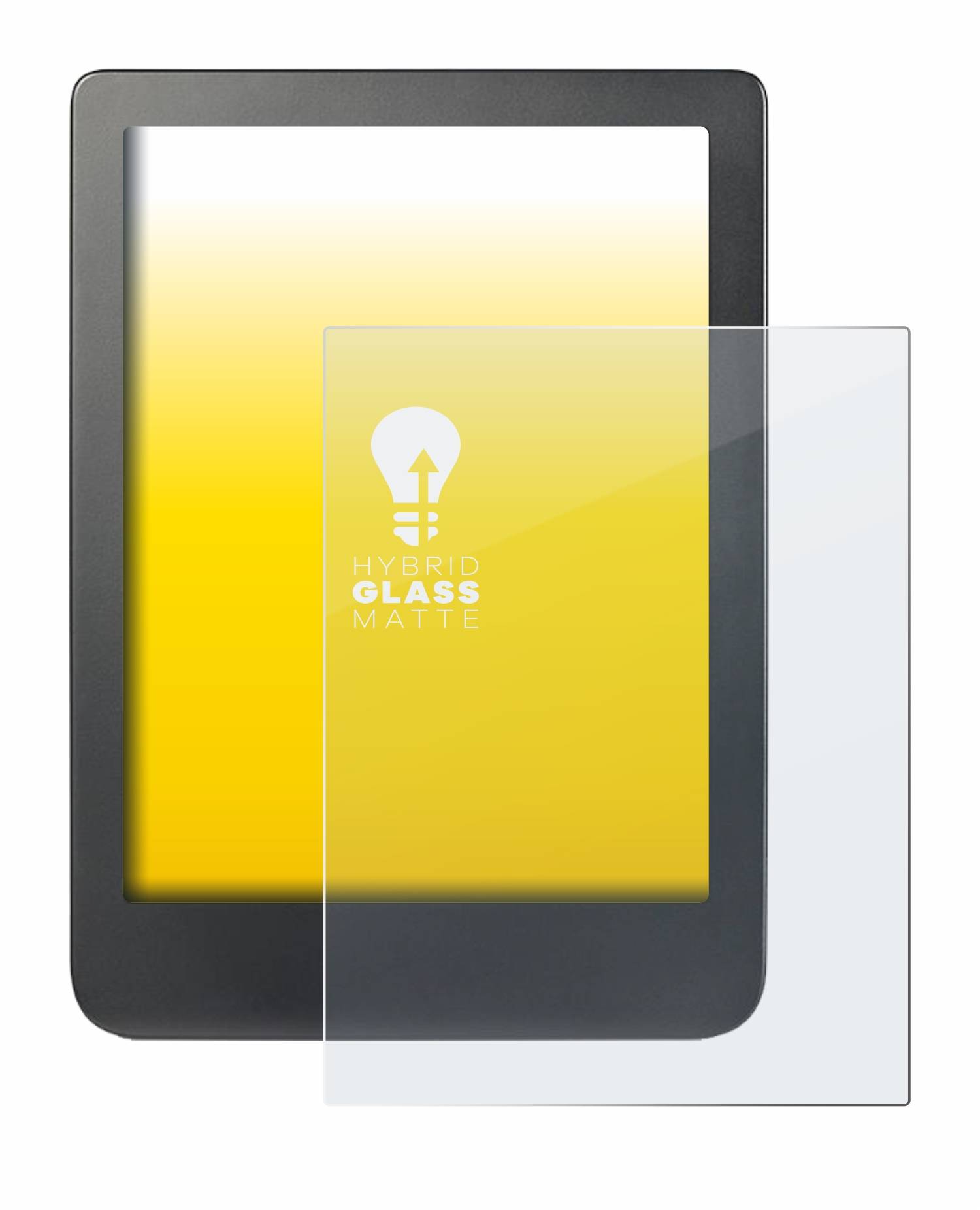 upscreen Hybrid Glass Matte Premium Schutzglas Folie für Kobo Clara HD