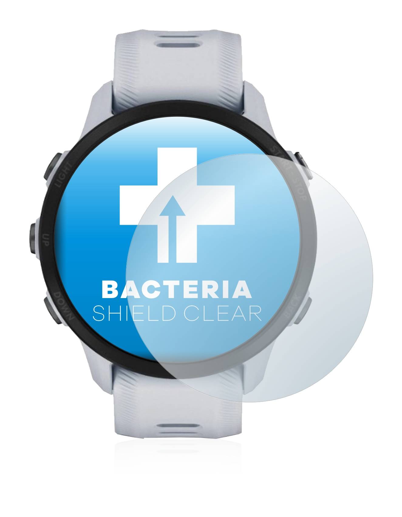upscreen Bacteria Shield Clear Premium Antibakterielle Displayschutzfolie für Garmin