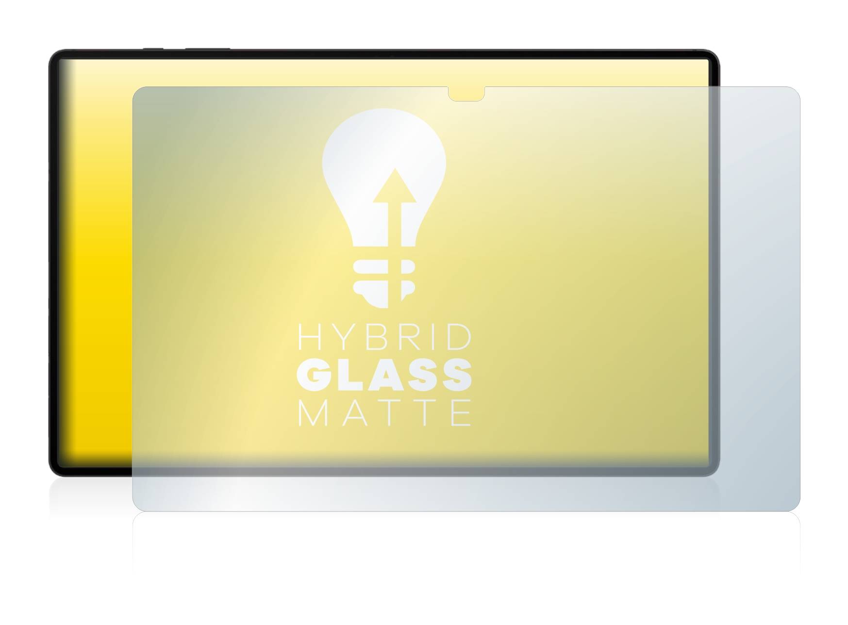 upscreen Flexible Schutz Glas Folie für Samsung Galaxy Tab S8 Ultra 5G Schutzglas 9H Hybridglas Matt Entspiegelt