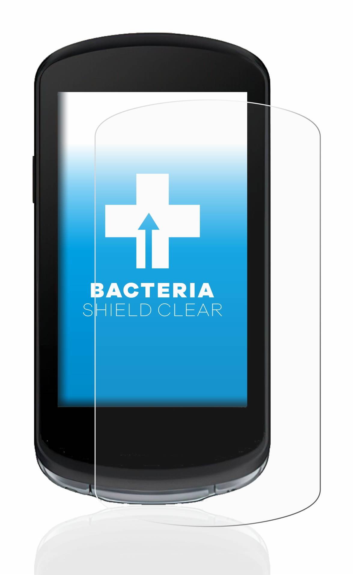 upscreen Bacteria Shield Clear Premium Antibakterielle Displayschutzfolie für Garmin Edge