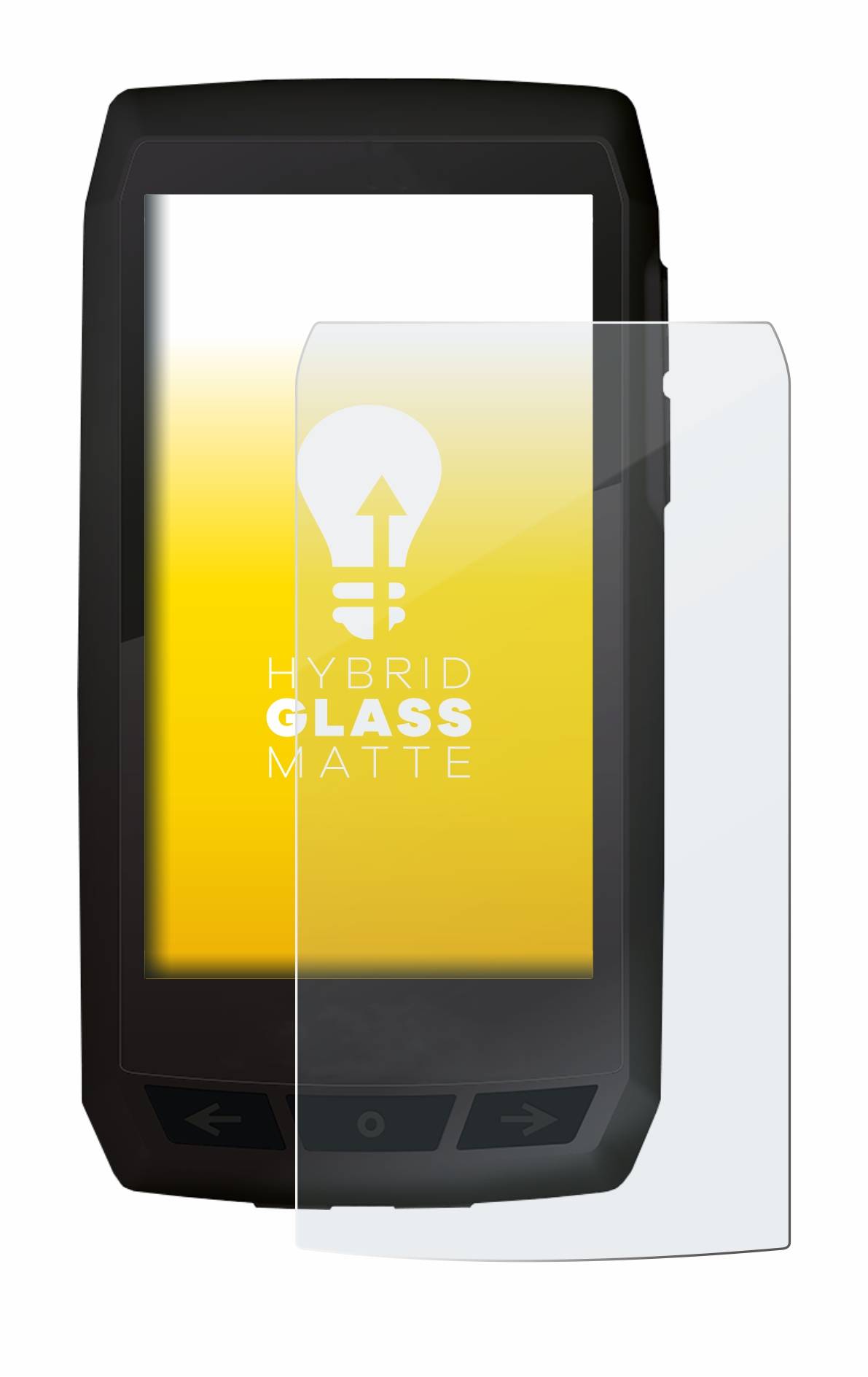 upscreen Hybrid Glass Matte Premium Schutzglas Folie für Ciclo Navic