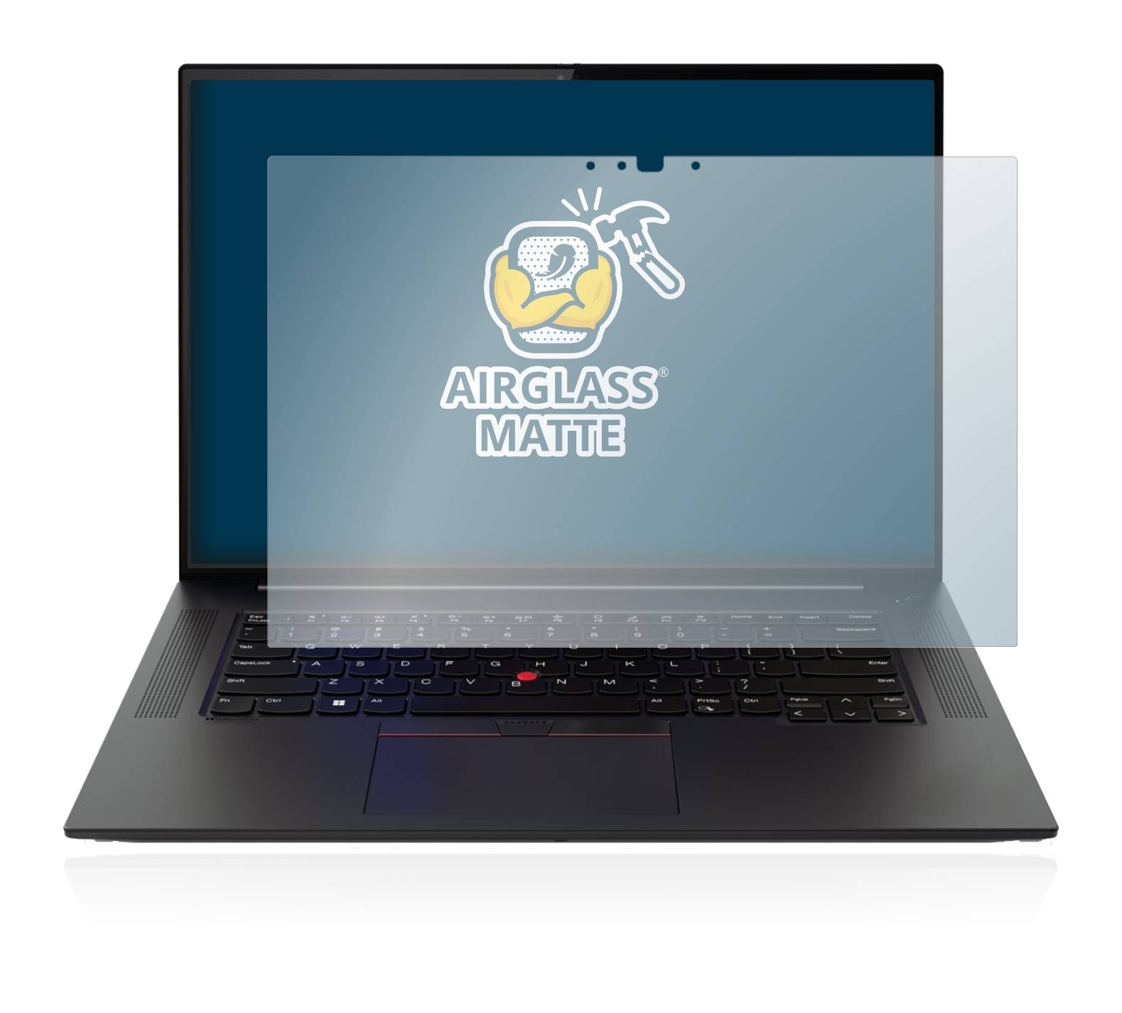 BROTECT AirGlass Matte Schutzglas Folie für Lenovo ThinkPad X1 Extreme 16 (5.