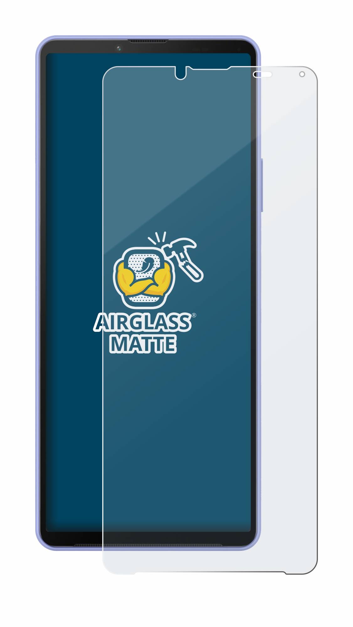 BROTECT AirGlass Flexible Schutz Glas Folie für Sony Xperia 10 IV Matt Entspiegelt