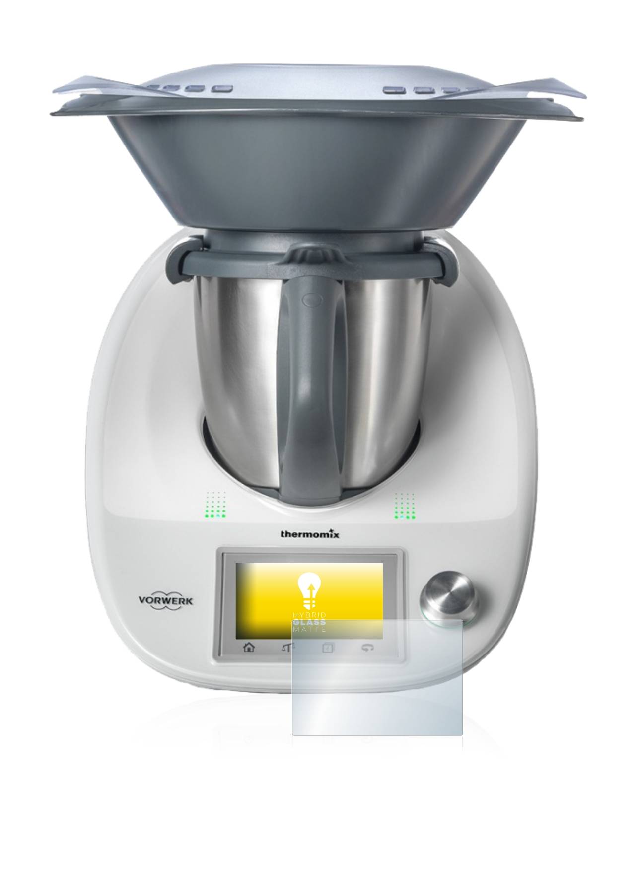 upscreen Hybrid Glass Matte Premium Schutzglas Folie für Vorwerk Bimby