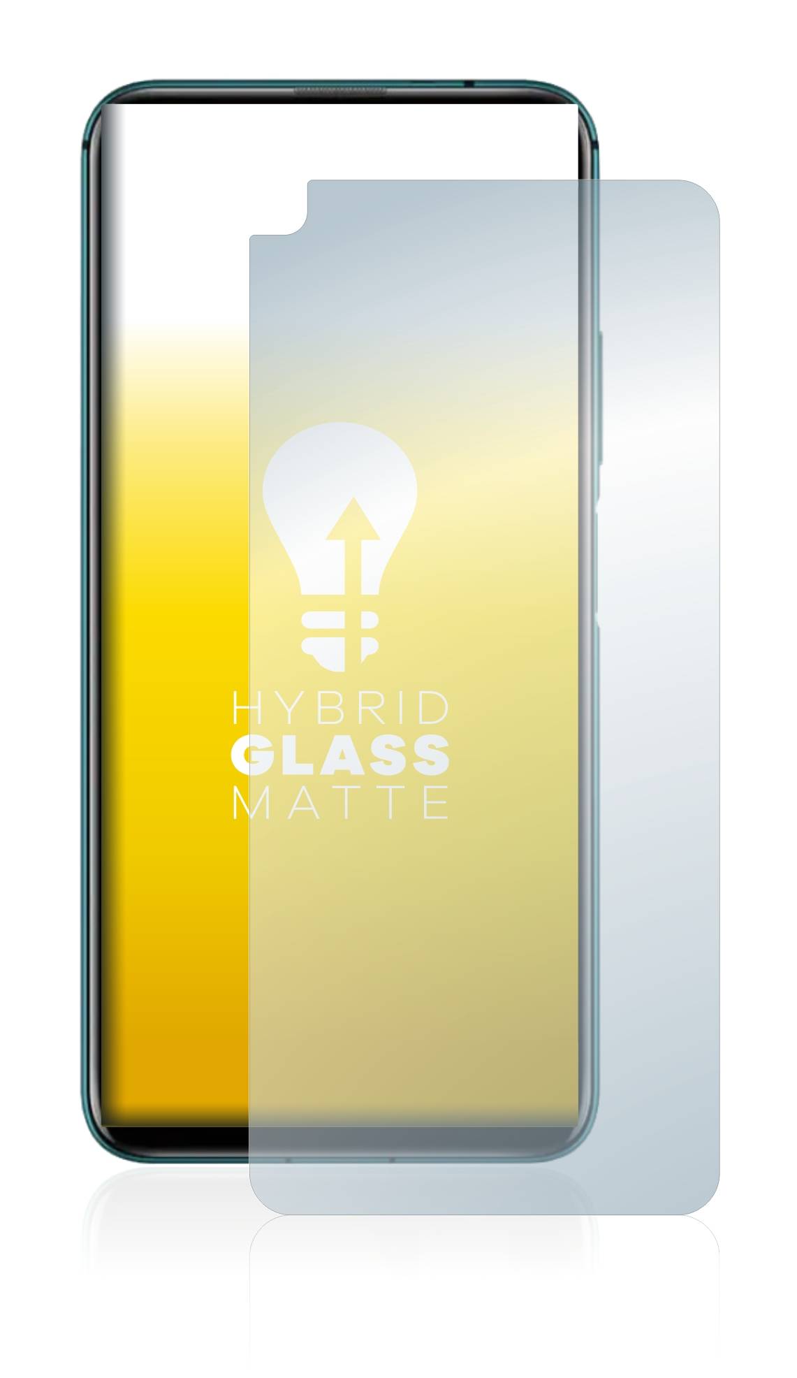 upscreen Flexible Schutz Glas Folie für Honor 20 Pro Schutzglas 9H Hybridglas Matt Entspiegelt
