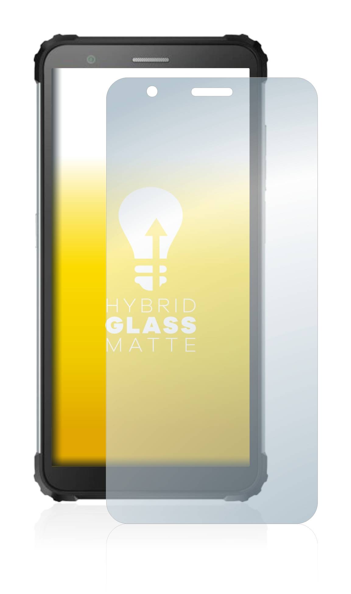 upscreen Flexible Schutz Glas Folie für Blackview BV6600 Pro Schutzglas 9H Hybridglas Matt Entspiegelt