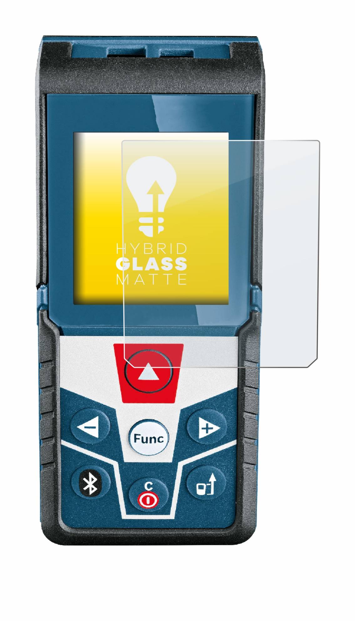 upscreen Hybrid Glass Matte Premium Schutzglas Folie für Bosch GLM 50 C