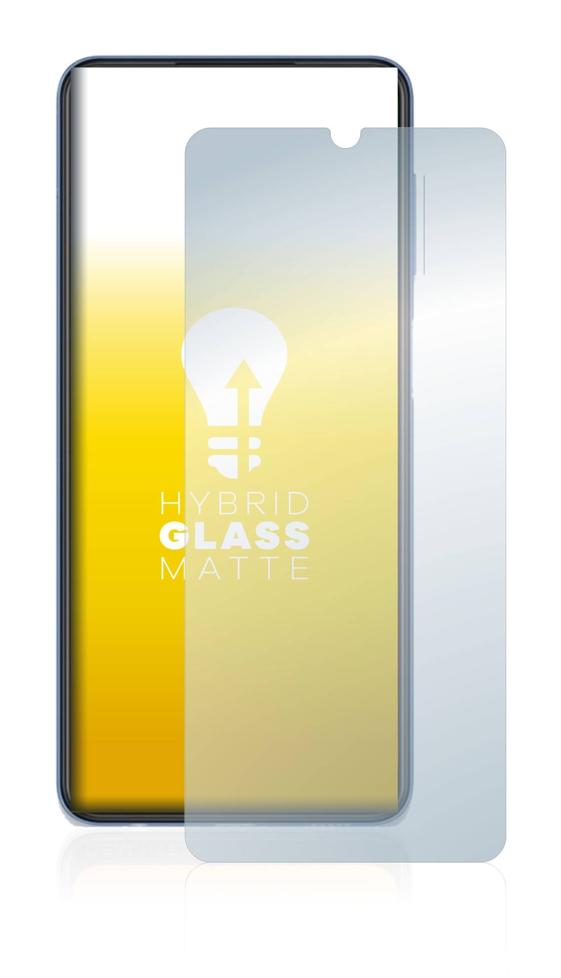 upscreen Flexible Schutz Glas Folie für Samsung Galaxy M22 Schutzglas 9H Hybridglas Matt Entspiegelt