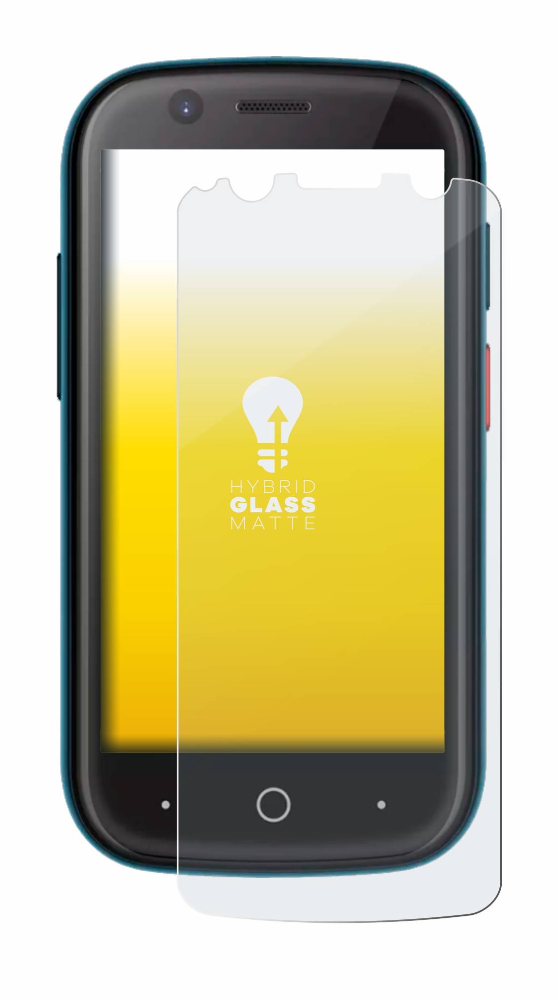 upscreen Flexible Schutz Glas Folie für Unihertz Jelly 2 Schutzglas 9H Hybridglas Matt Entspiegelt