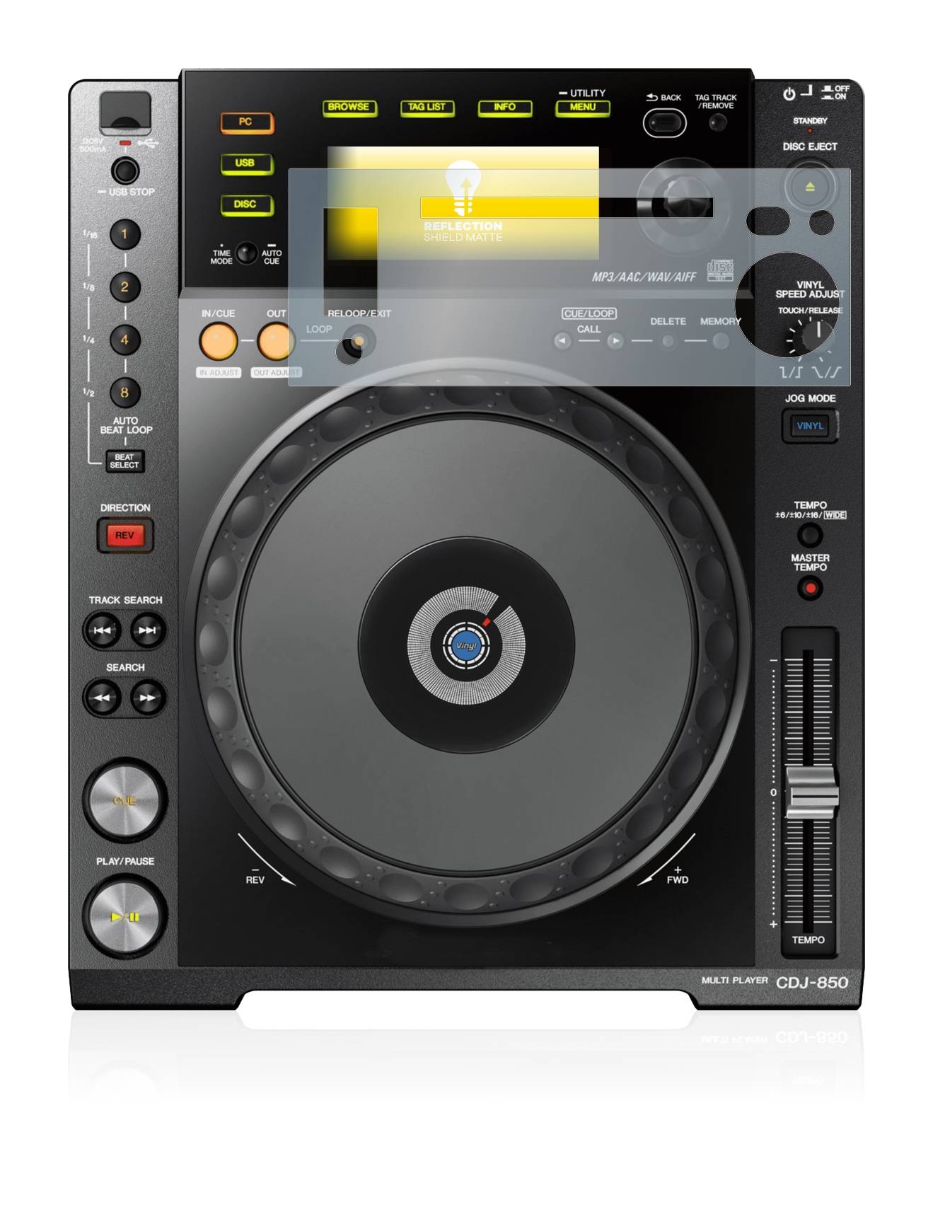 upscreen Reflection Shield Matte Premium Displayschutzfolie für Pioneer