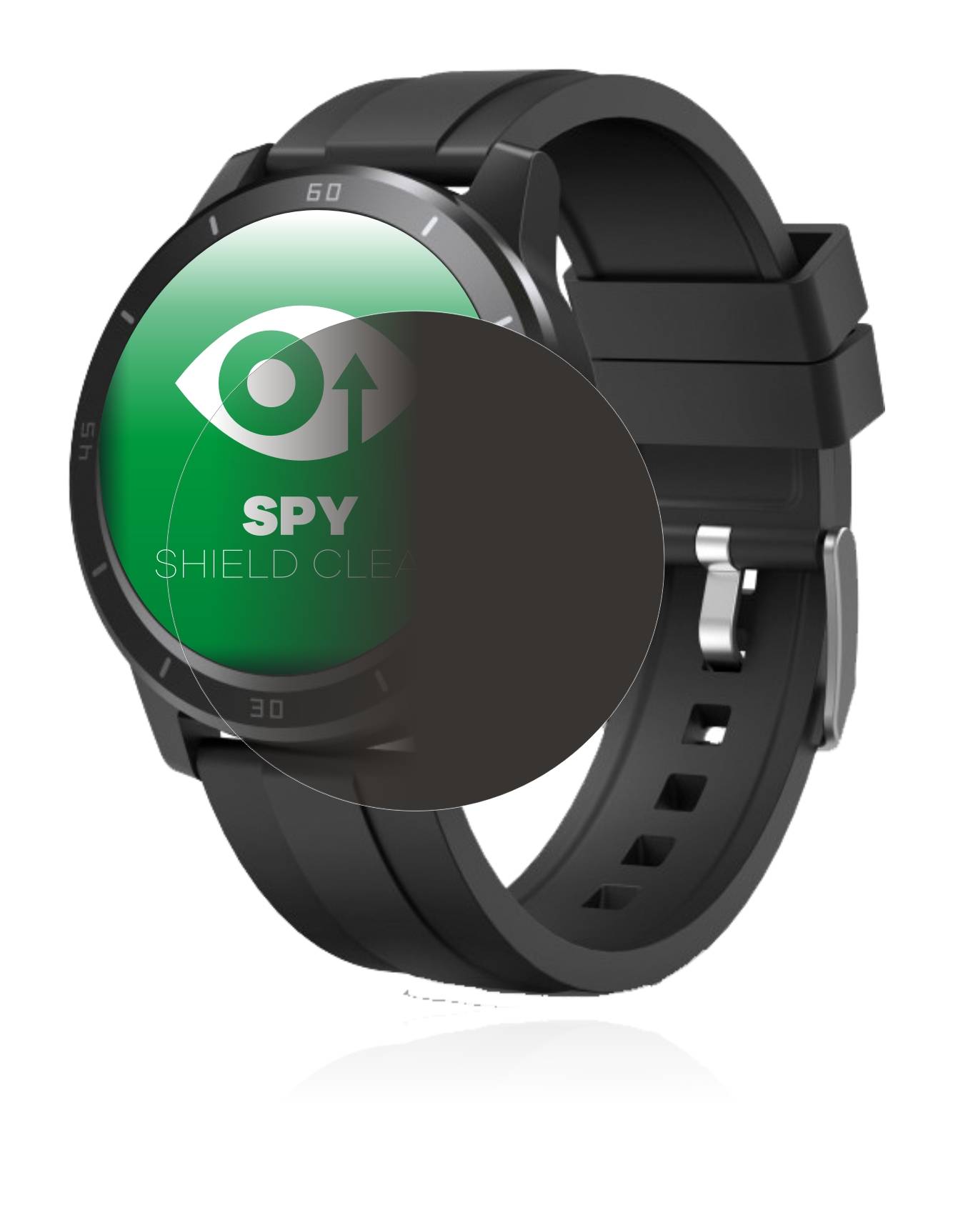 upscreen Spy Shield Clear Premium Blickschutzfolie für Hama Fit Watch
