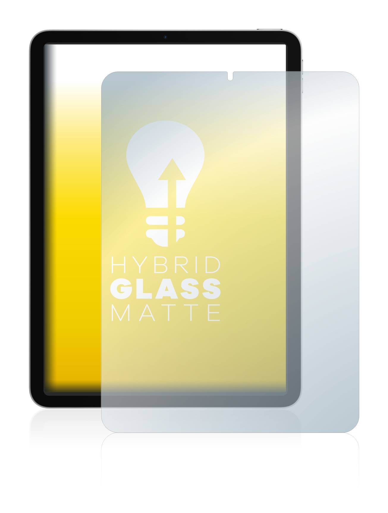 upscreen Hybrid Glass Matte Premium Schutzglas Folie für Apple iPad Air 4 WiFi Cellular 2020