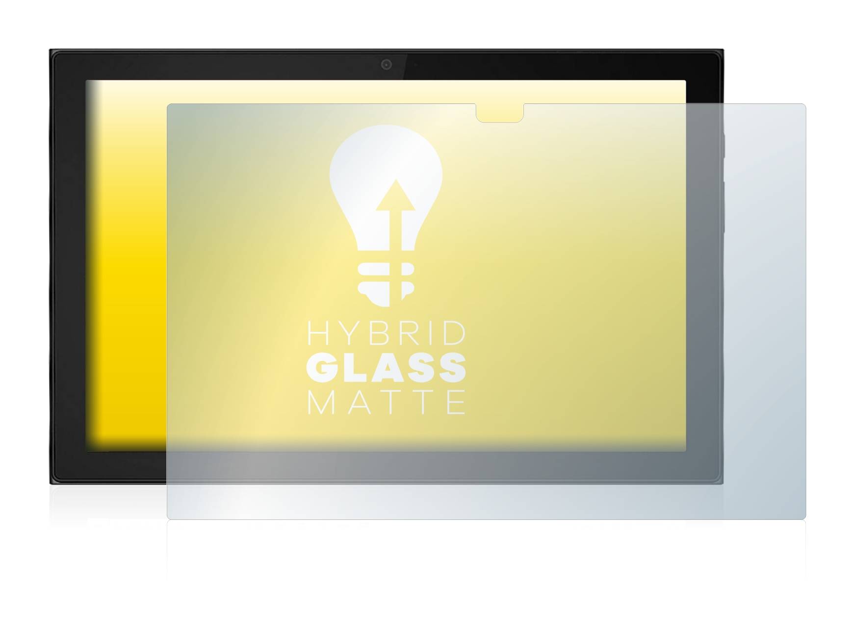 upscreen Hybrid Glass Matte Premium Schutzglas Folie für Lenovo IdeaPad Duet 3i (im