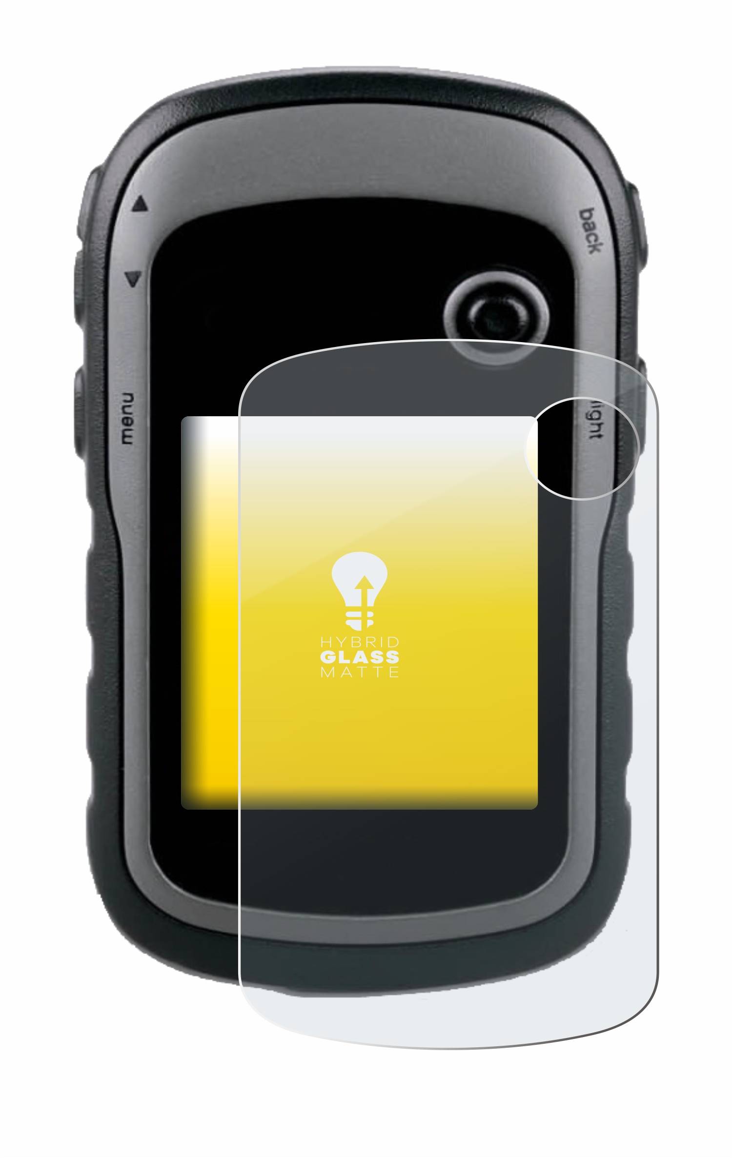 upscreen Hybrid Glass Matte Premium Schutzglas Folie für Garmin eTrex