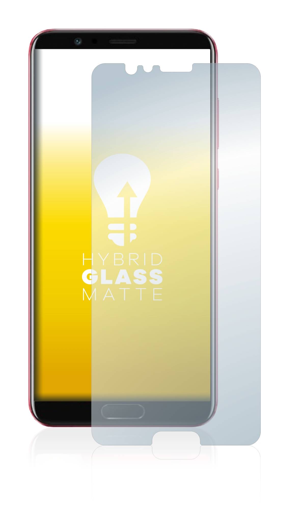 upscreen Flexible Schutz Glas Folie für Honor View 10 Schutzglas 9H Hybridglas Matt Entspiegelt