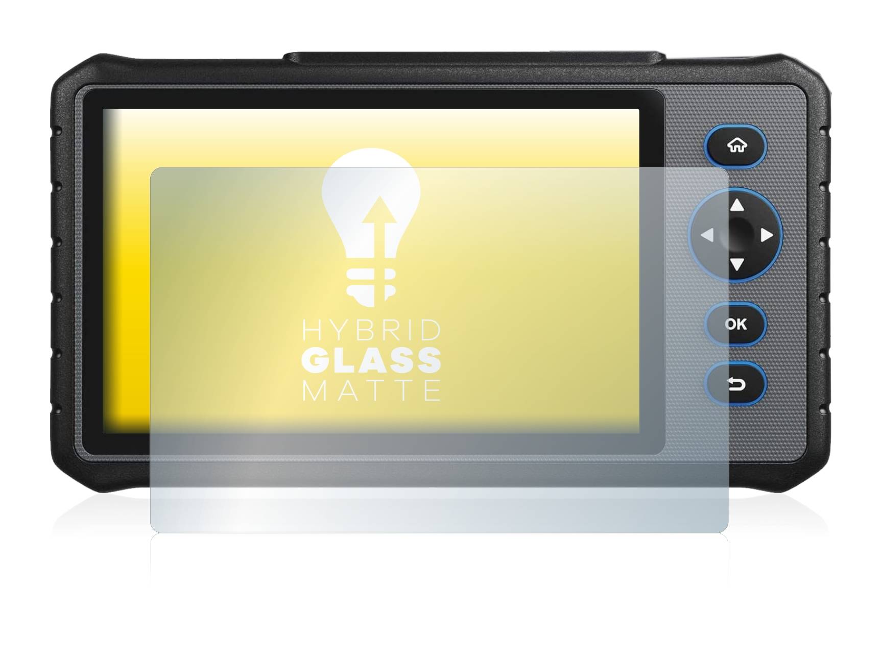upscreen Hybrid Glass Matte Premium Schutzglas Folie für Topdon