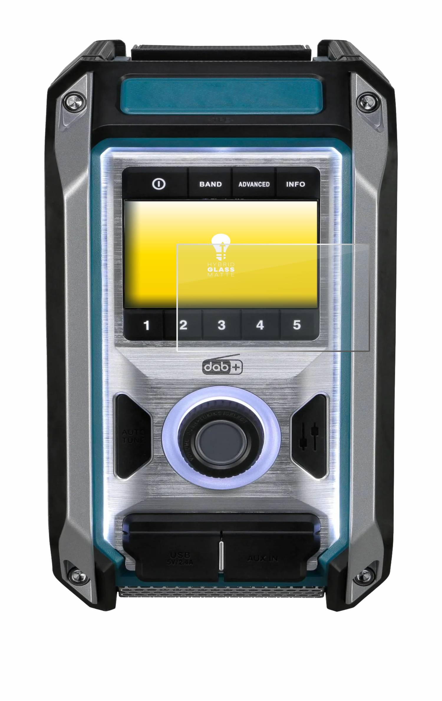 upscreen Hybrid Glass Matte Premium Schutzglas Folie für Makita