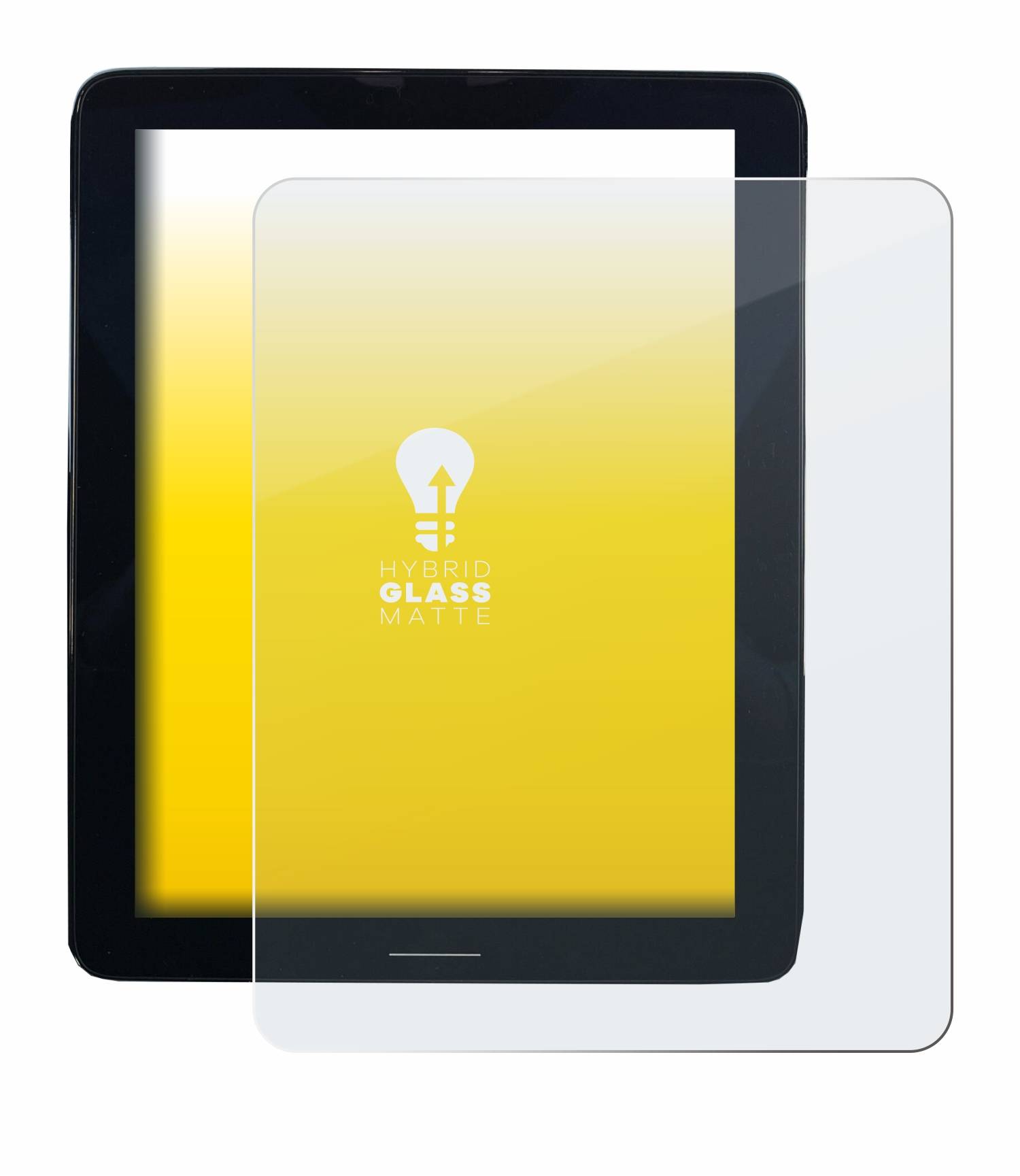 upscreen Hybrid Glass Matte Premium Schutzglas Folie für Volvo Polestar 2 2021 Infotainment