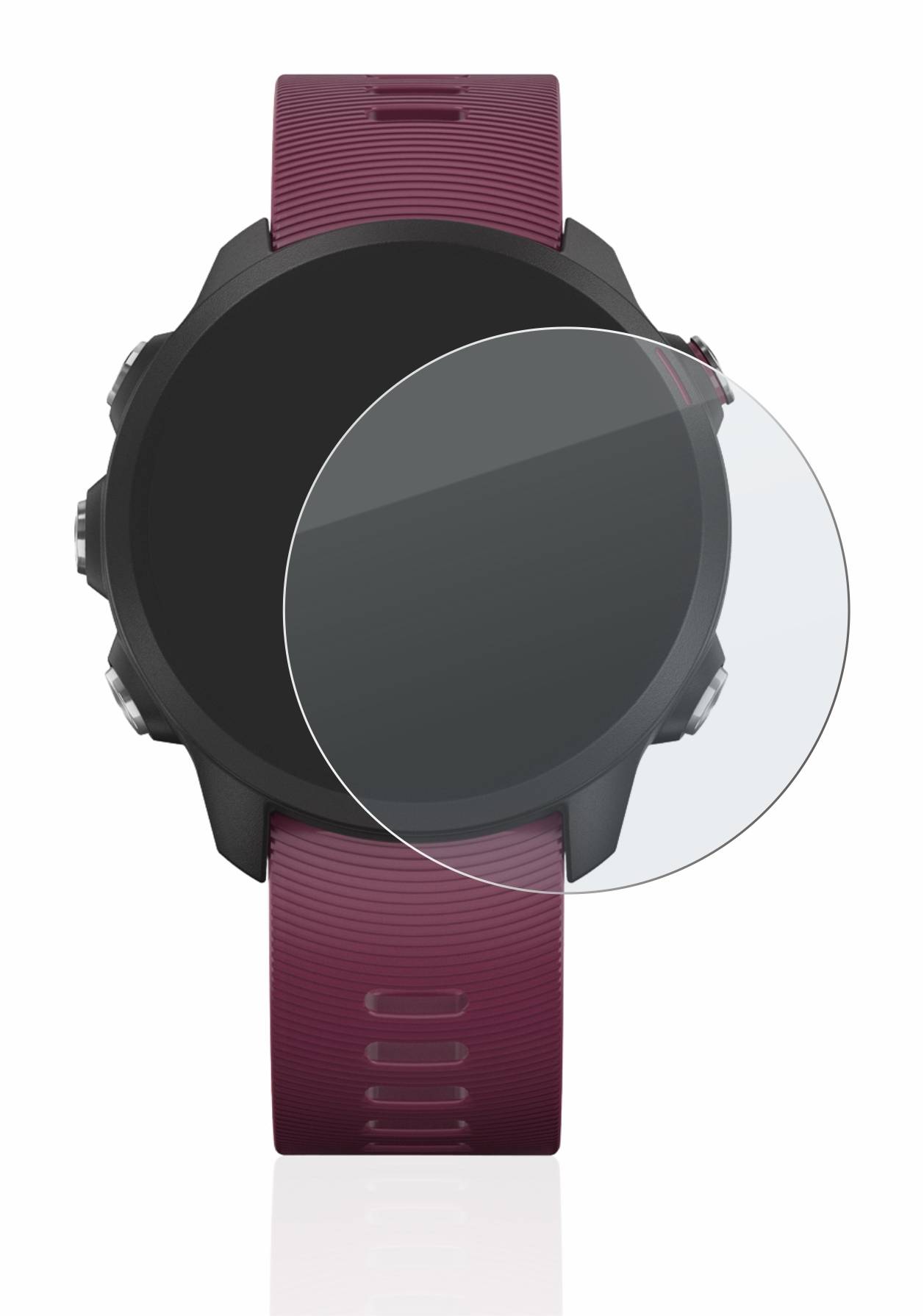 upscreen Hybrid Glass Matte Premium Schutzglas Folie für Garmin Forerunner