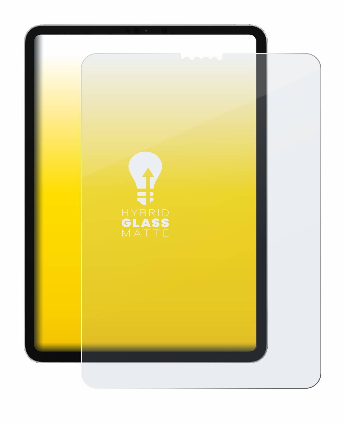 upscreen Flexible Schutz Glas Folie für Apple iPad Pro 11" 2018 Schutzglas 9H Hybridglas Matt Entspiegelt