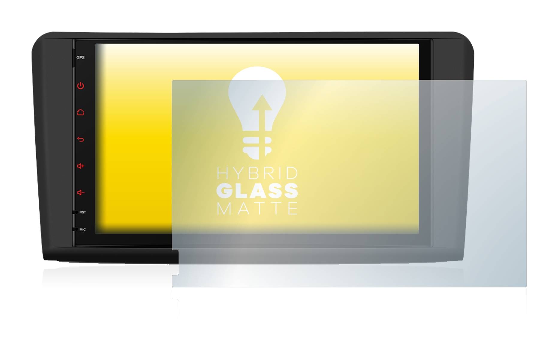 upscreen Hybrid Glass Matte Premium Schutzglas Folie für Xtrons