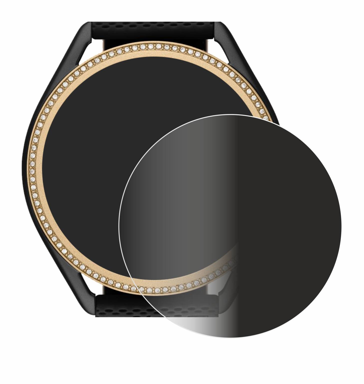 upscreen Spy Shield Clear Premium Blickschutzfolie für Michael Kors Access MKGO Gen 5E MKT