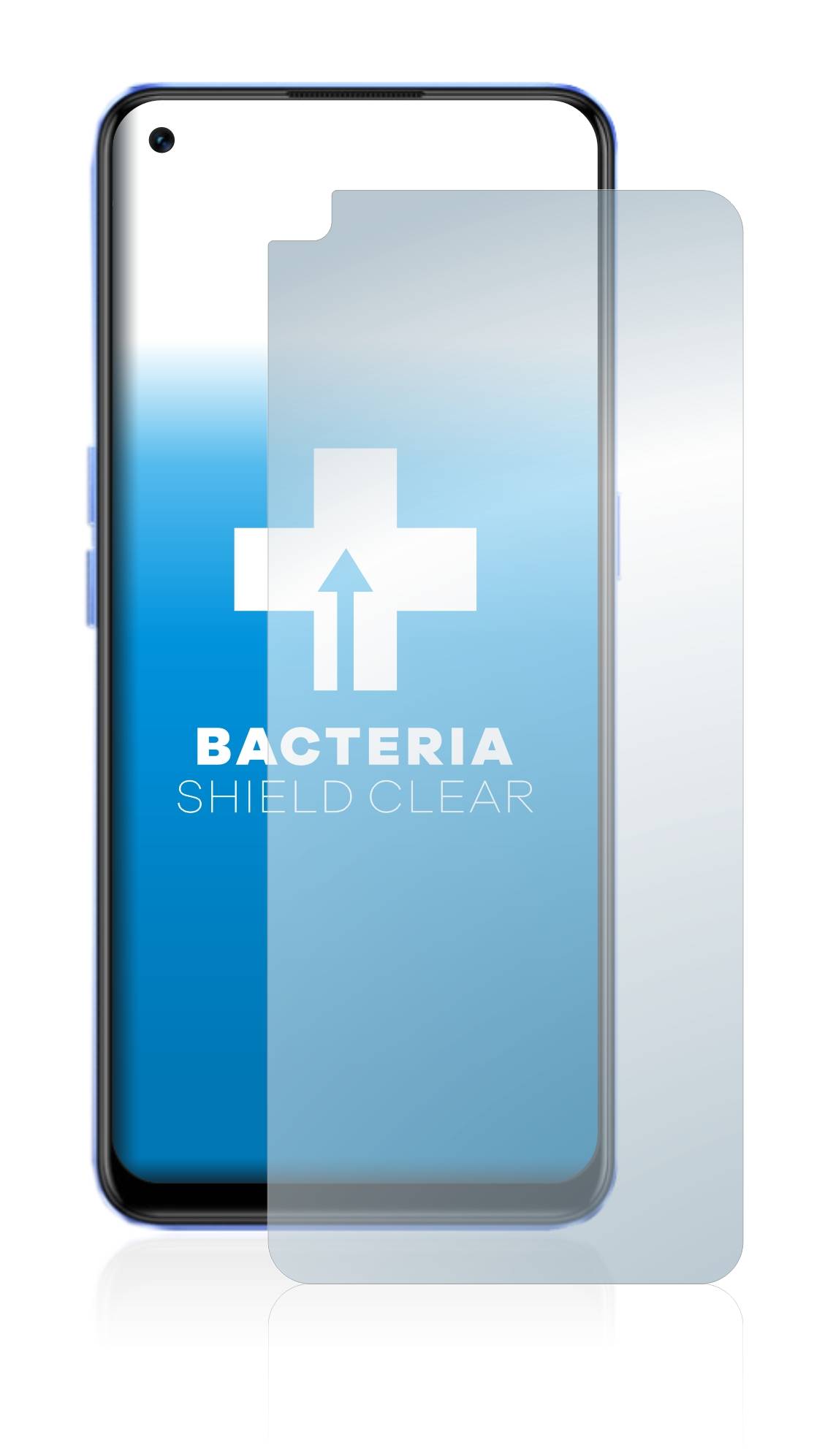 upscreen Schutzfolie für realme Narzo 50 Pro 5G Antibakterielle Folie Klar Anti-Kratzer