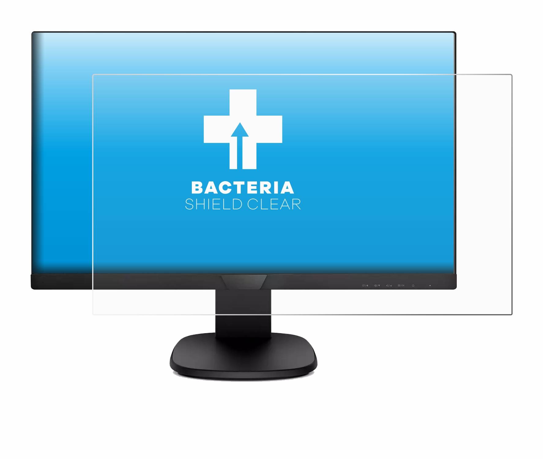 upscreen Bacteria Shield Clear Premium Antibakterielle Displayschutzfolie für Philips