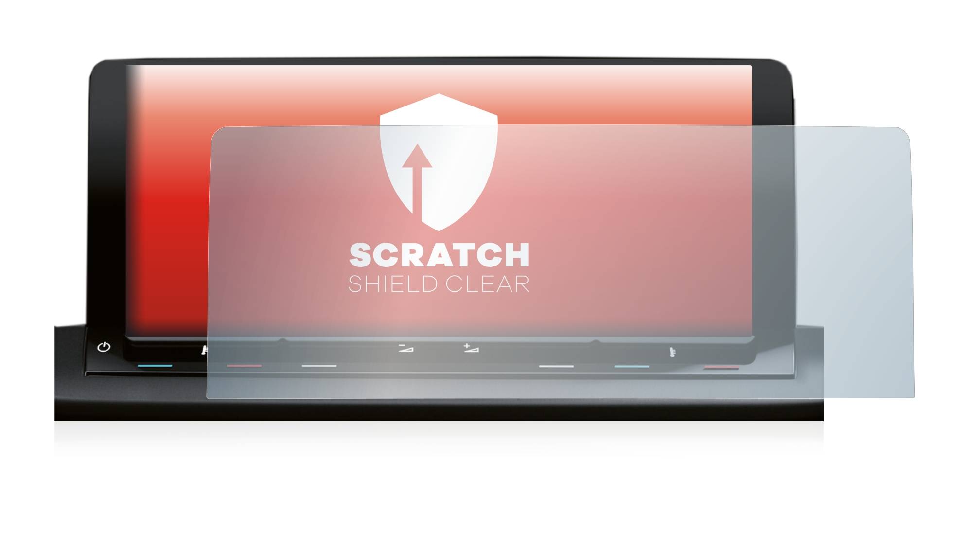 upscreen Schutzfolie für Volkswagen Caddy 5 Discover Media 10" Kratzschutz Anti-Fingerprint Klar