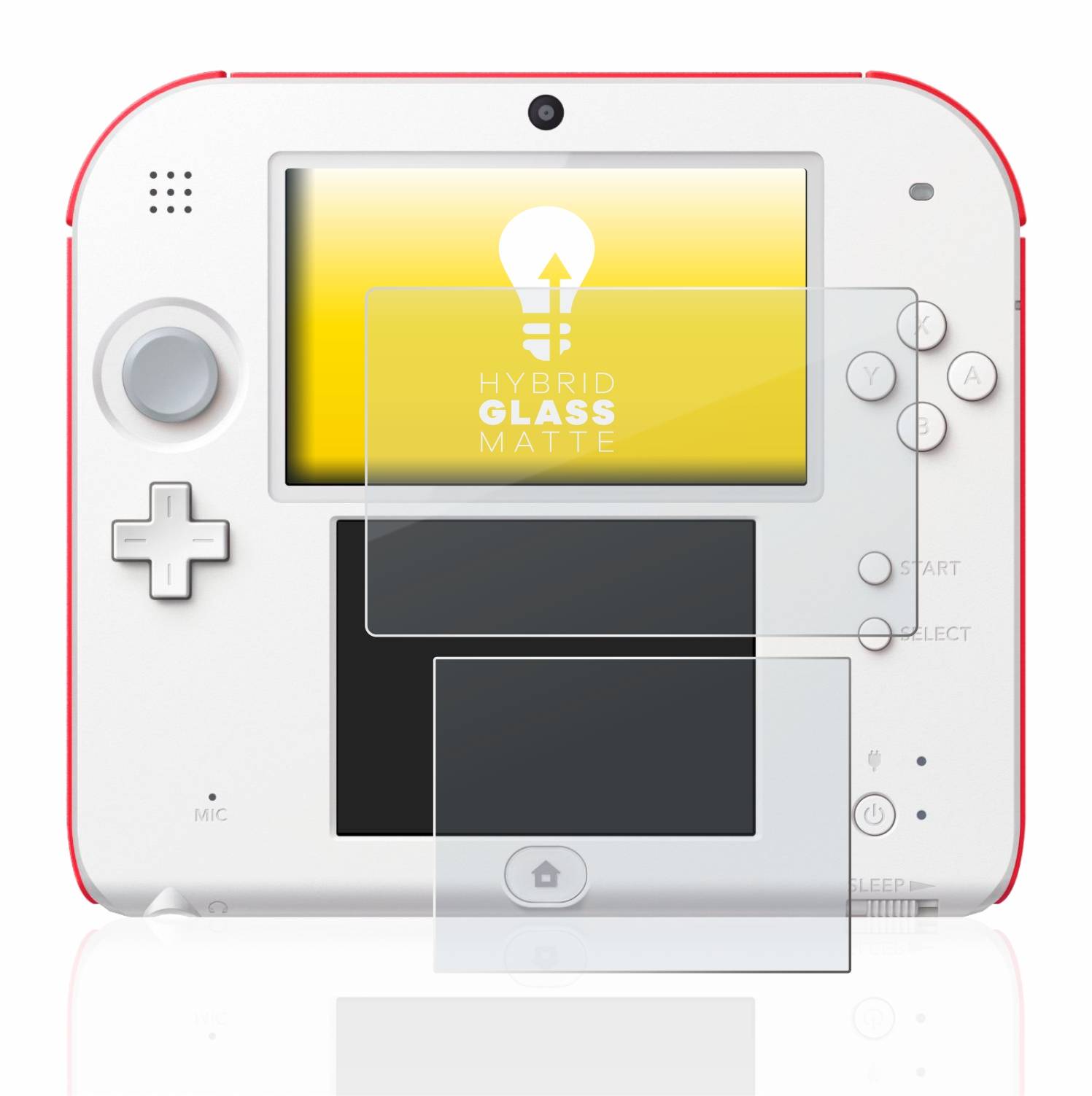 upscreen Hybrid Glass Matte Premium Schutzglas Folie für Nintendo