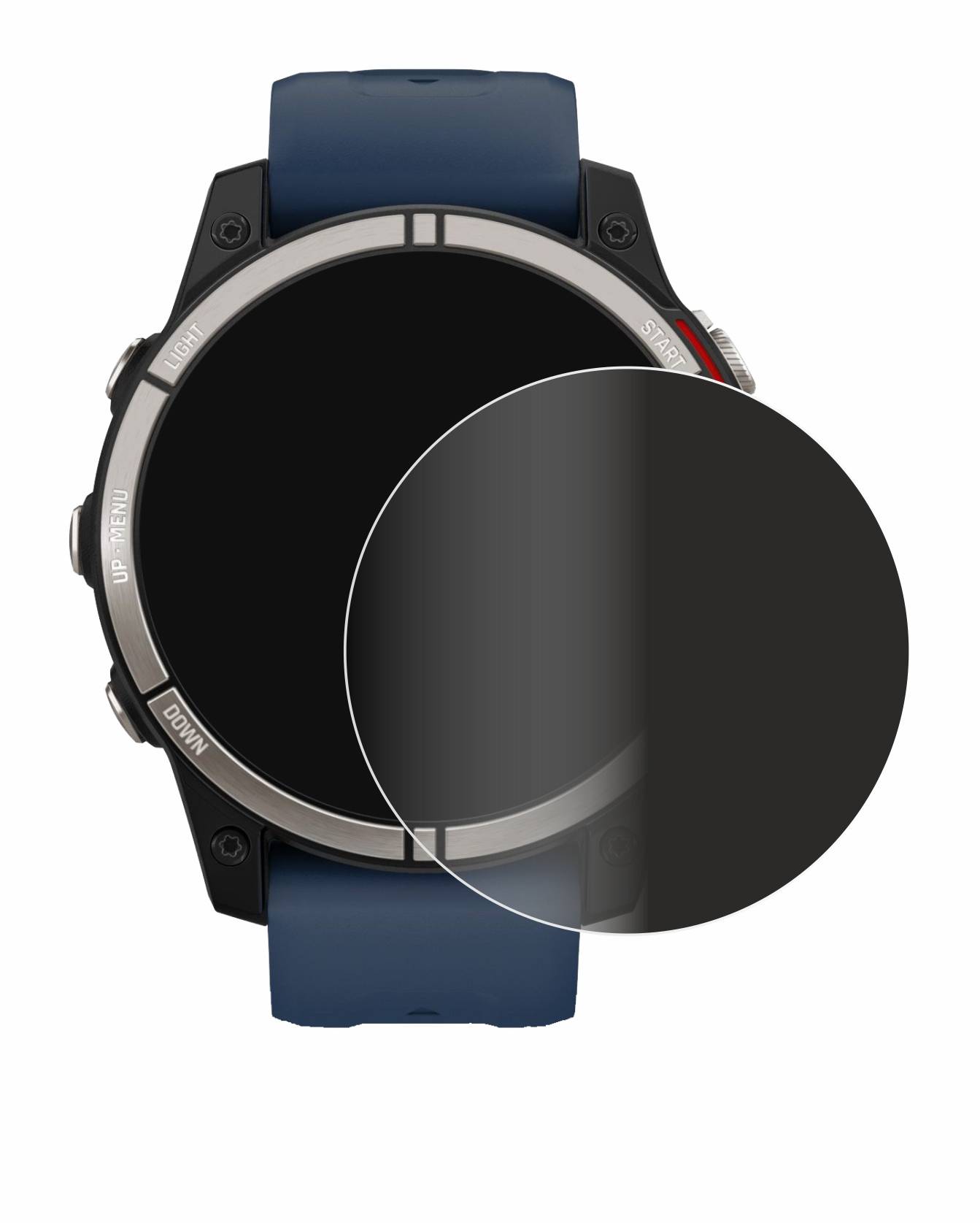 upscreen Spy Shield Clear Premium Blickschutzfolie für Garmin quatix