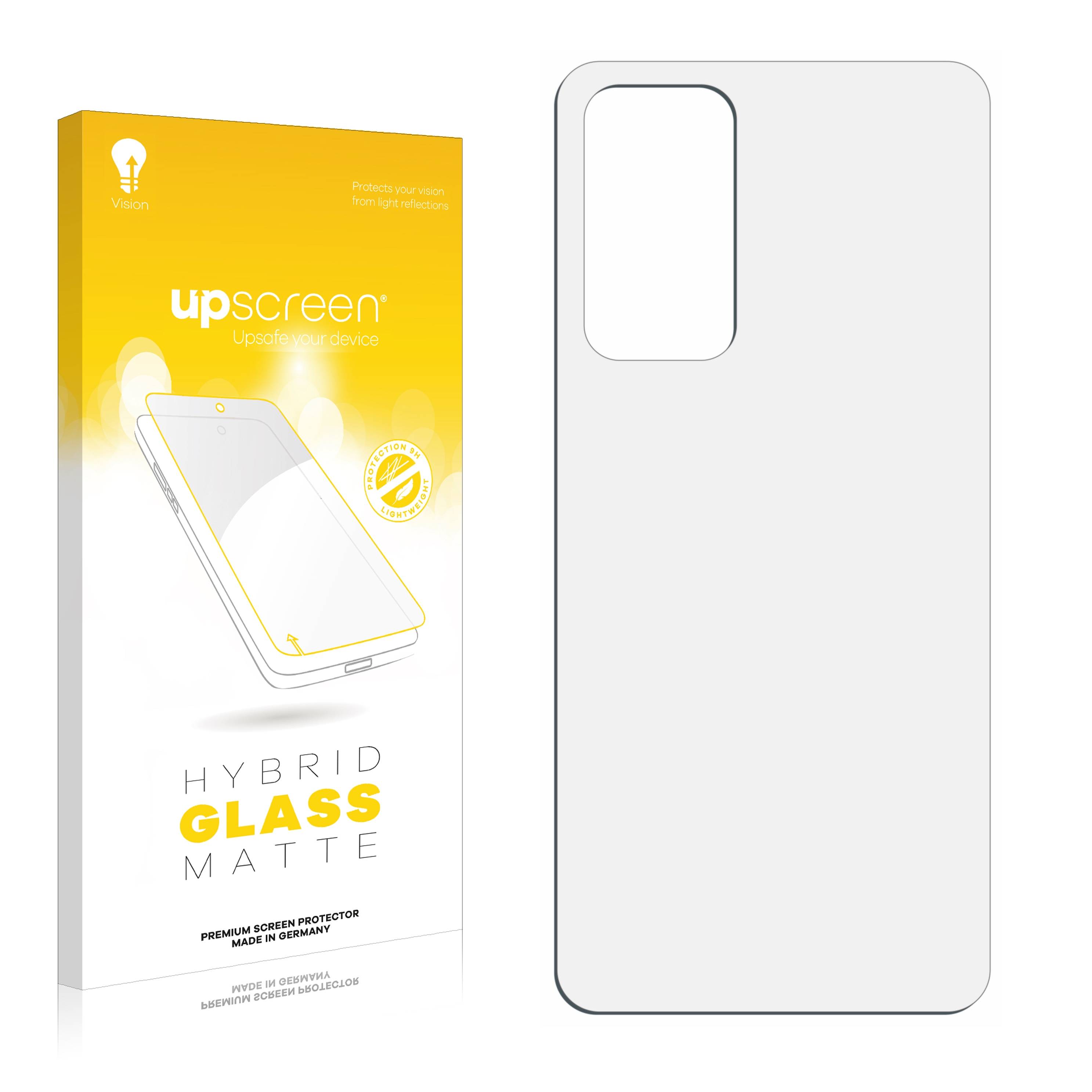 upscreen Flexible Schutz Glas Folie für Xiaomi 12 Lite (Rückseite) Schutzglas 9H Hybridglas Matt Entspiegelt