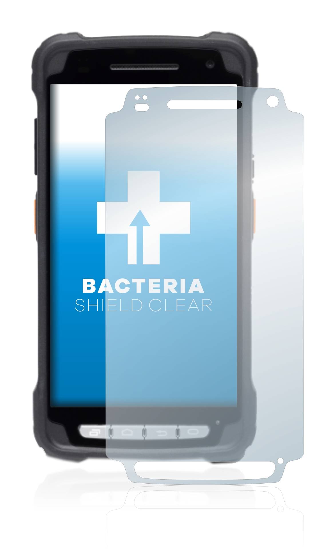 upscreen Bacteria Shield Clear Premium Antibakterielle Displayschutzfolie für Janam