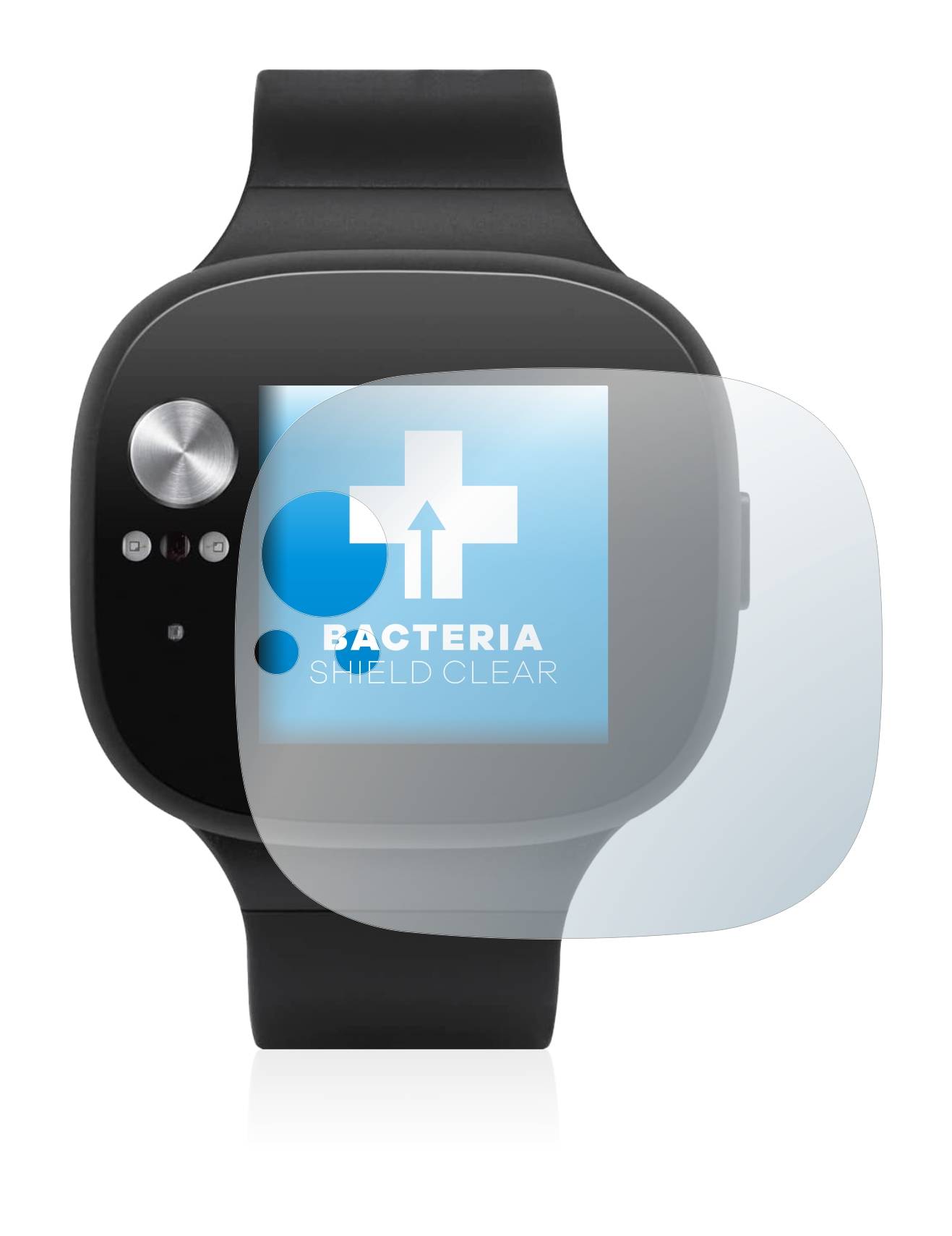 upscreen Bacteria Shield Clear Premium Antibakterielle Displayschutzfolie für Asus Vivowatch