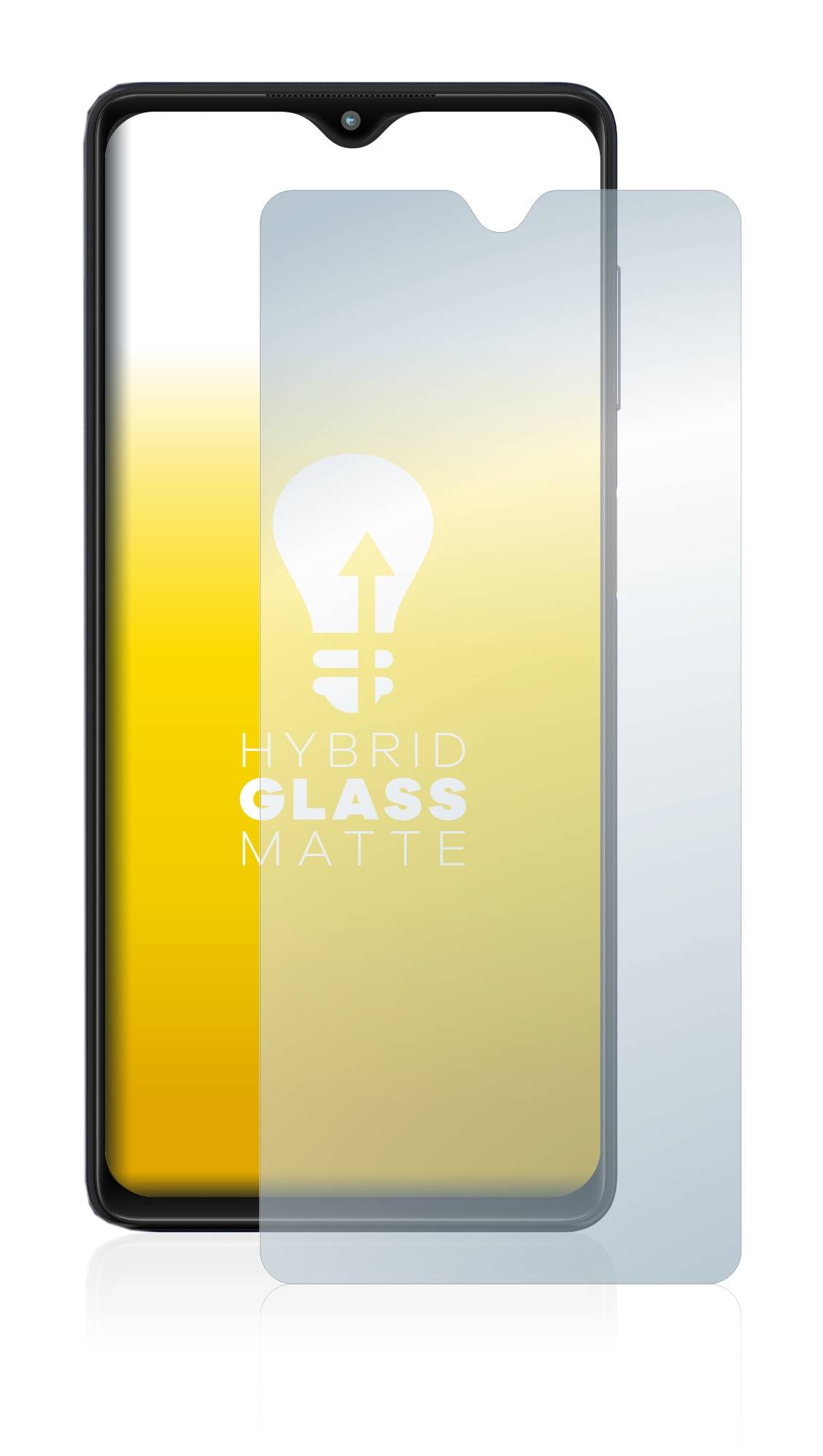 upscreen Flexible Panzerglasfolie für Samsung Galaxy M13 5G Schutzglas 9H Hybridglas Matt Entspiegelt
