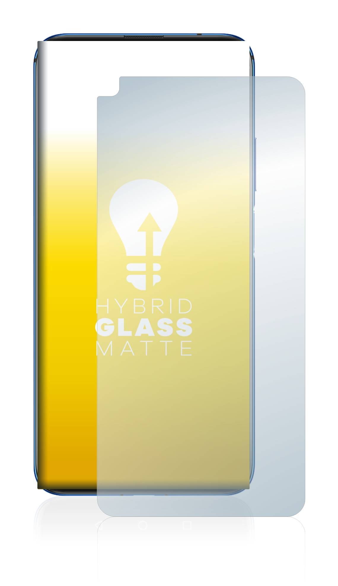 upscreen Flexible Schutz Glas Folie für Huawei Nova 5T Schutzglas 9H Hybridglas Matt Entspiegelt