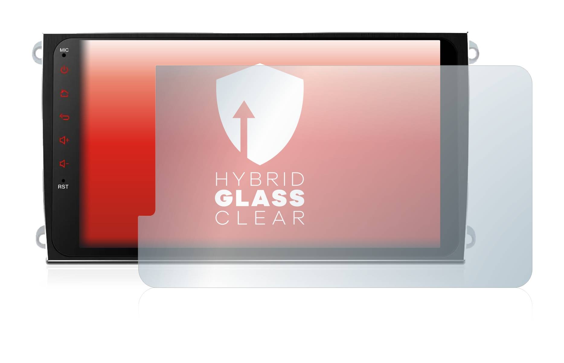 upscreen Hybrid Glass Clear Premium Schutzglas Folie für Xtrons