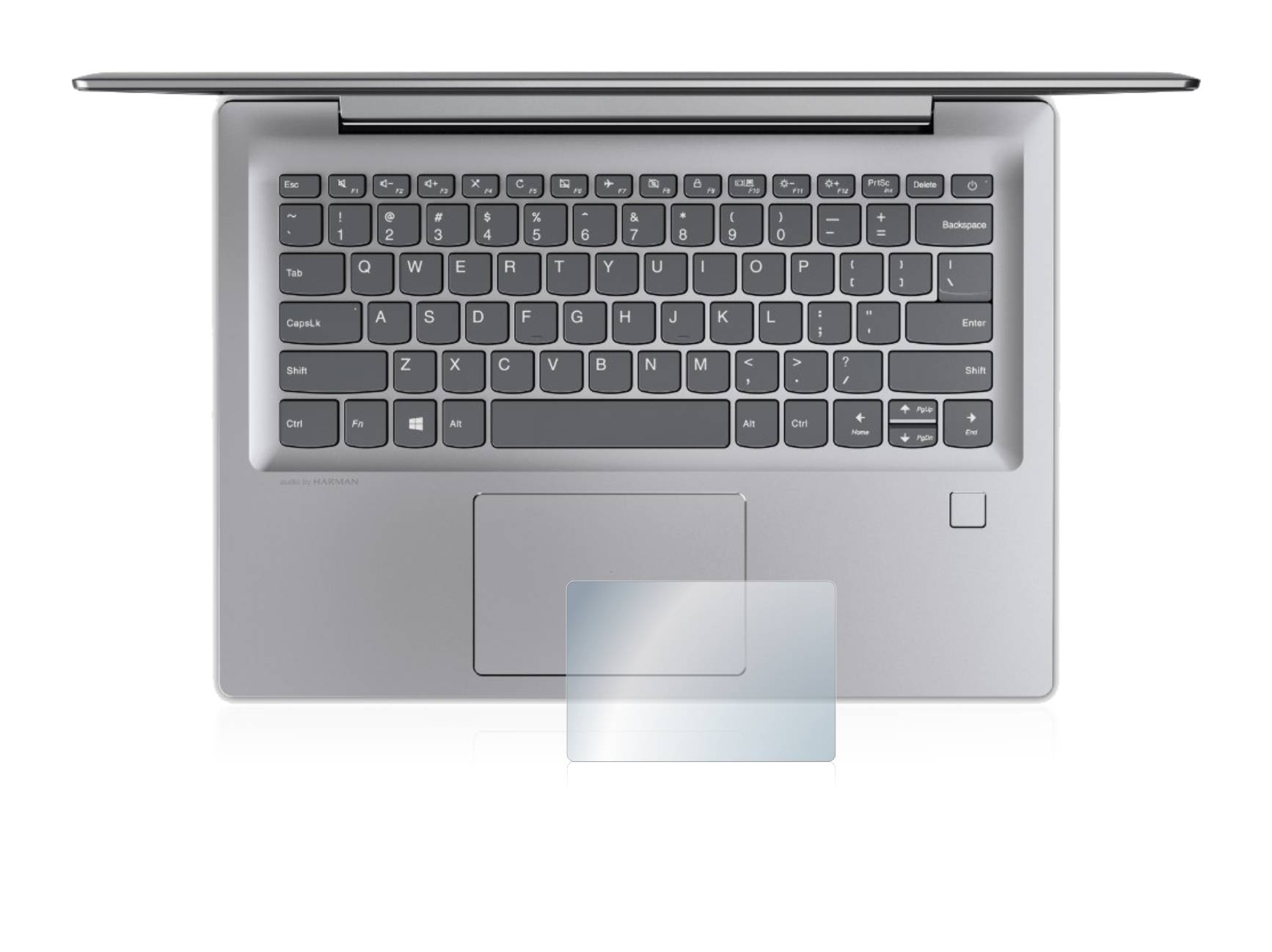upscreen Flexible Schutz Glas Folie für Lenovo IdeaPad 530s (14") Touchpad Schutzglas 9H Hybridglas Matt Entspiegelt