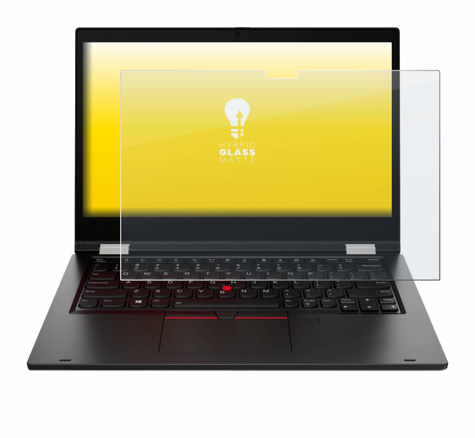upscreen Hybrid Glass Matte Premium Schutzglas Folie für Lenovo ThinkPad L13