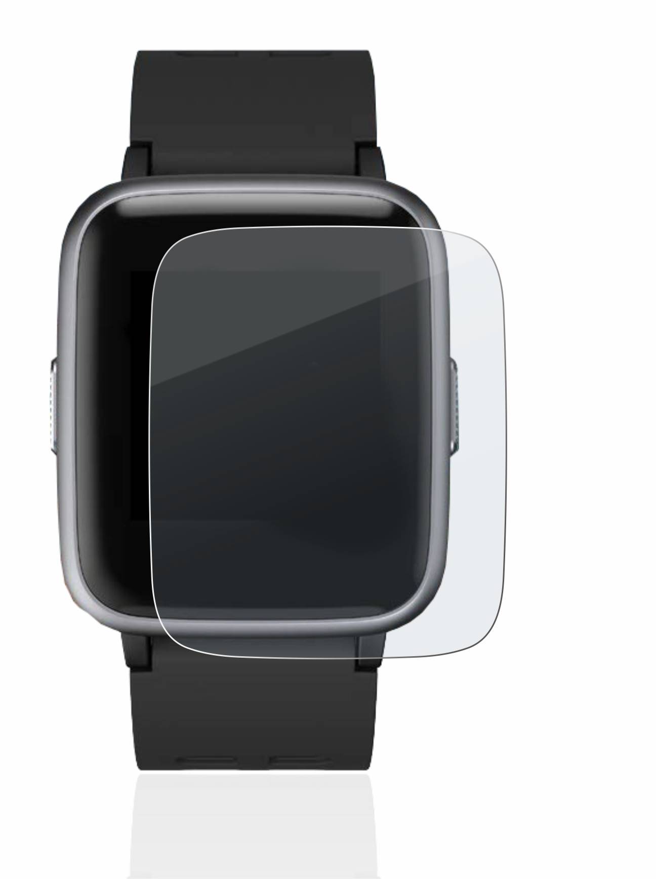 upscreen Hybrid Glass Matte Premium Schutzglas Folie für Letsfit Fitness Tracker