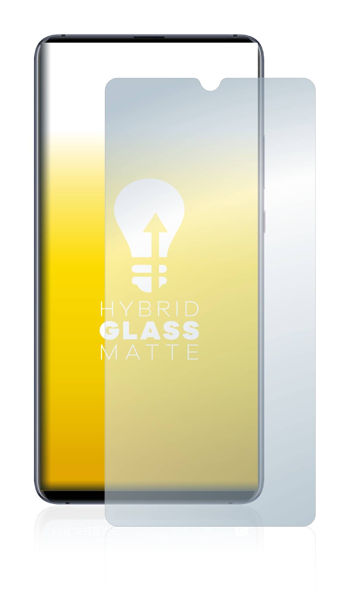 upscreen Flexible Schutz Glas Folie für Huawei Mate 20 X / 20 X (5G) Schutzglas 9H Hybridglas Matt Entspiegelt